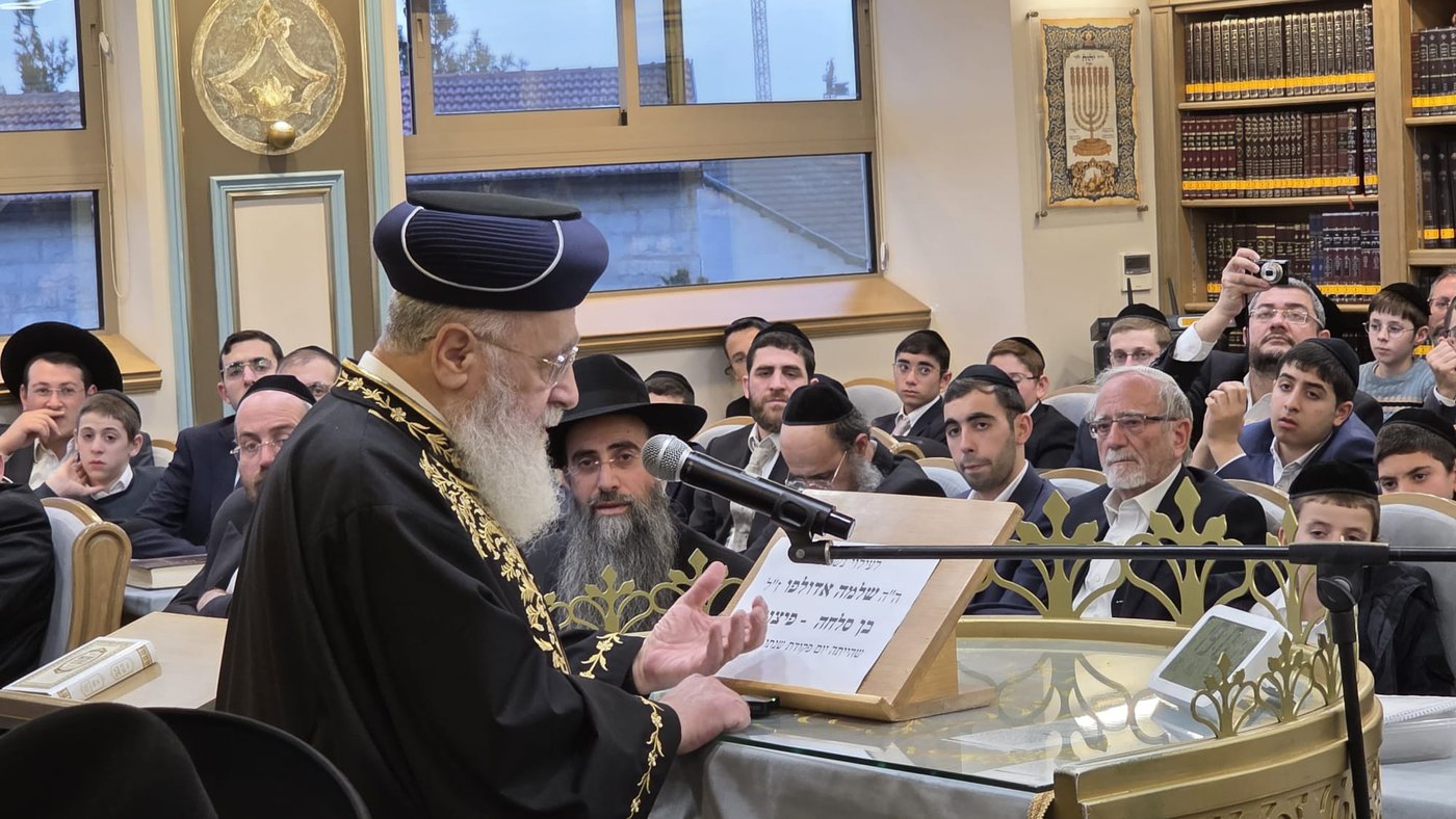 שש שנים להסתלקות הראש"ל הגאון רבי אליהו בקשי דורון זצ"ל