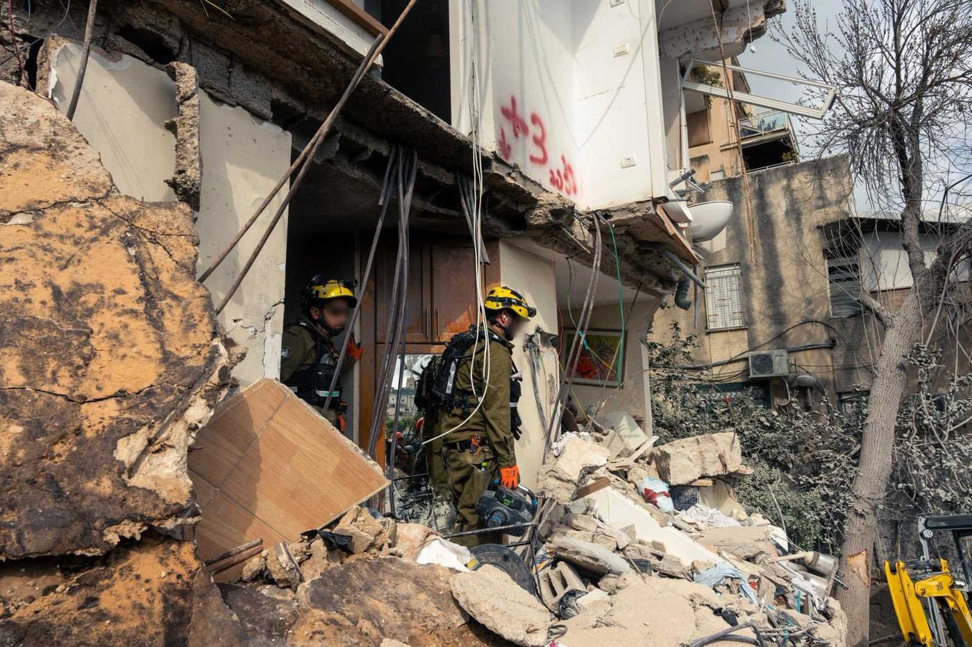זירת האסון בחיפה
