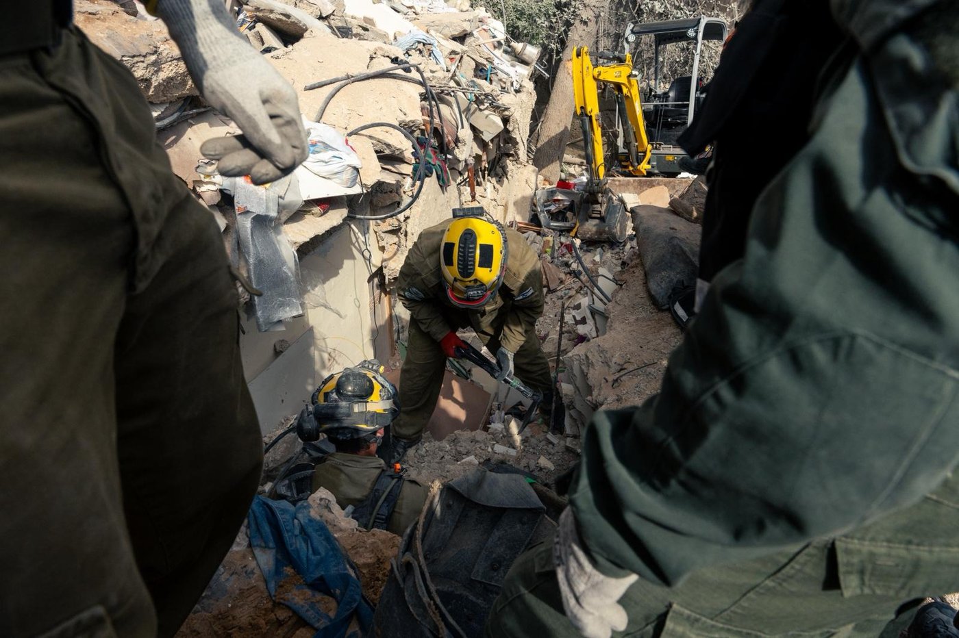 זירת האסון בחיפה