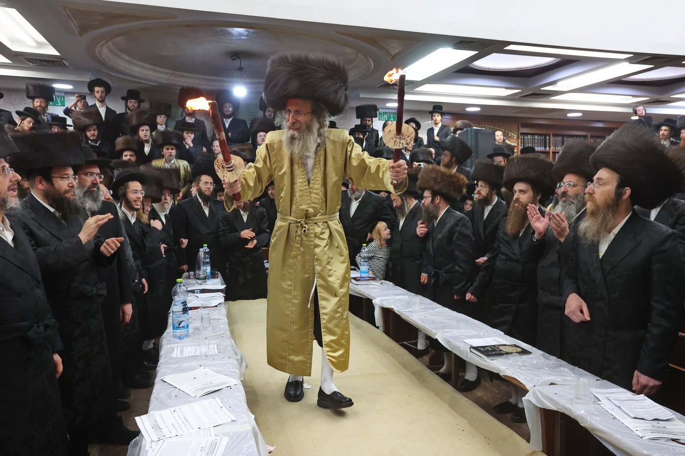 הגה"צ רבי אלימלך בידרמן בזיץ הכנה לשביעי של פסח