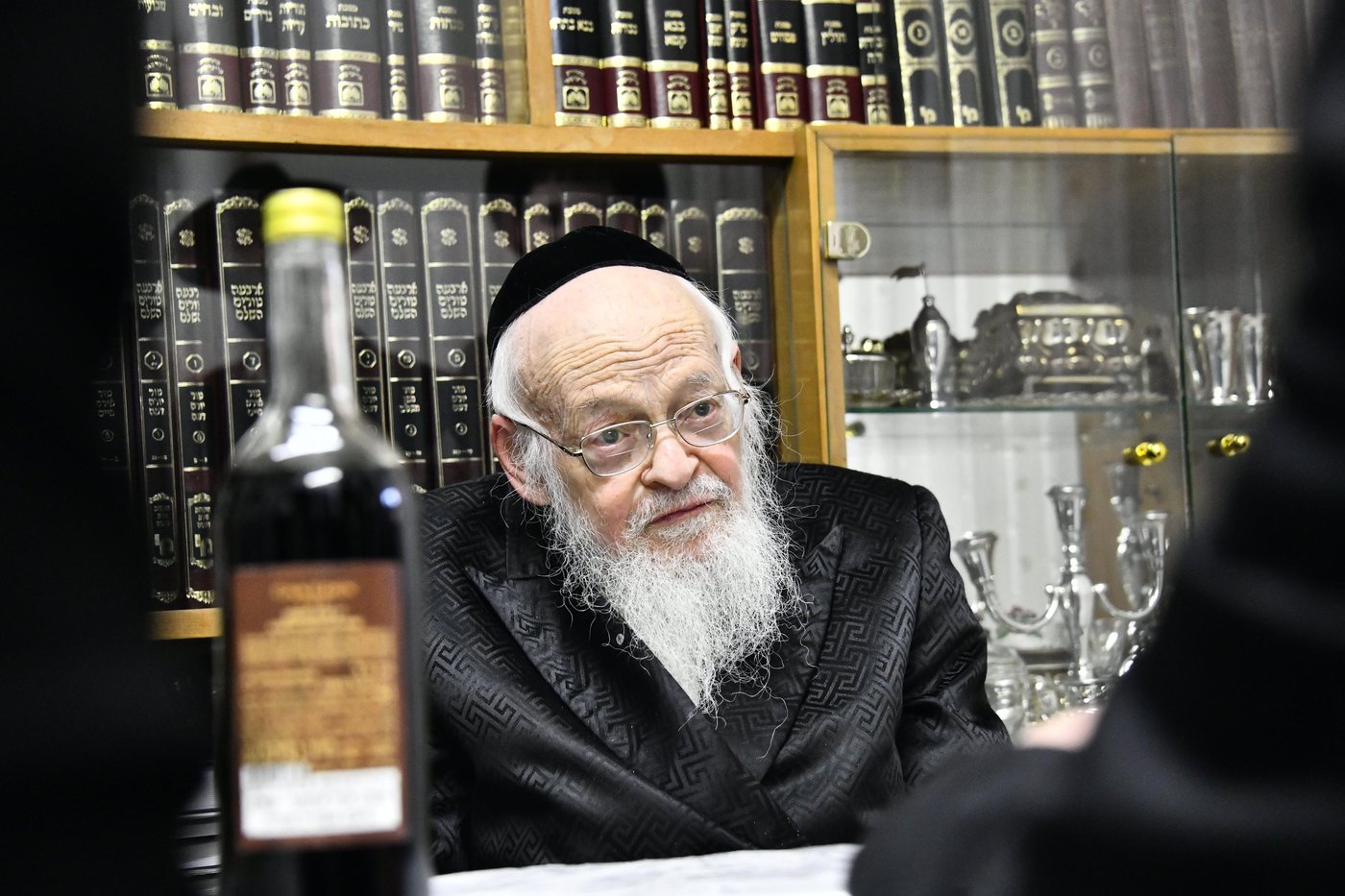 רבי בנימין אלישיב בביקור אצל אחיו רבי משה אלישיב