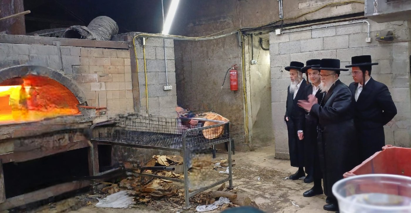 האדמו"ר מזלאטשוב באפיית מצות