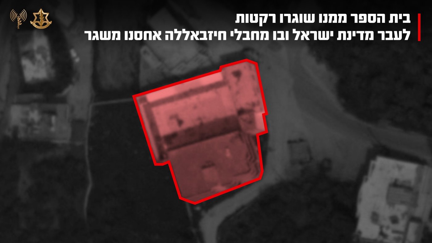 תיעוד חריג מדרום לבנון: מחבלי חיזבאללה שיגרו רקטות מתוך בית ספר