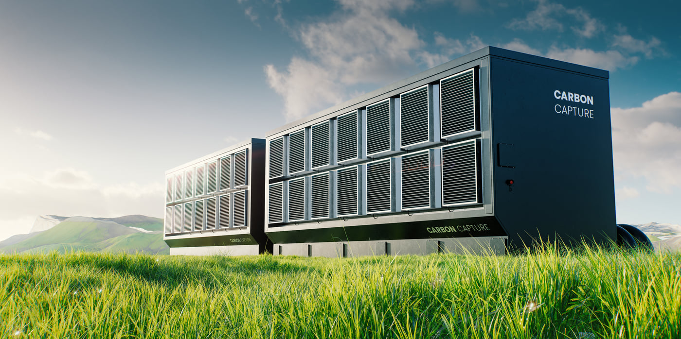 הדמייה של מתקנים ללכידת פחמן