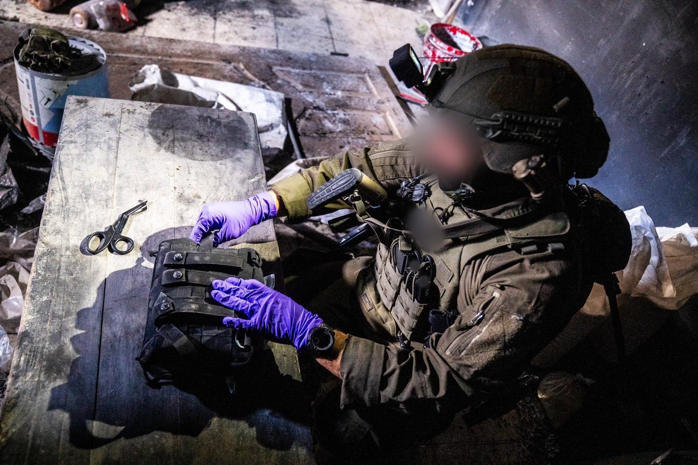 פעילות הכוחות להריסת המעבדה