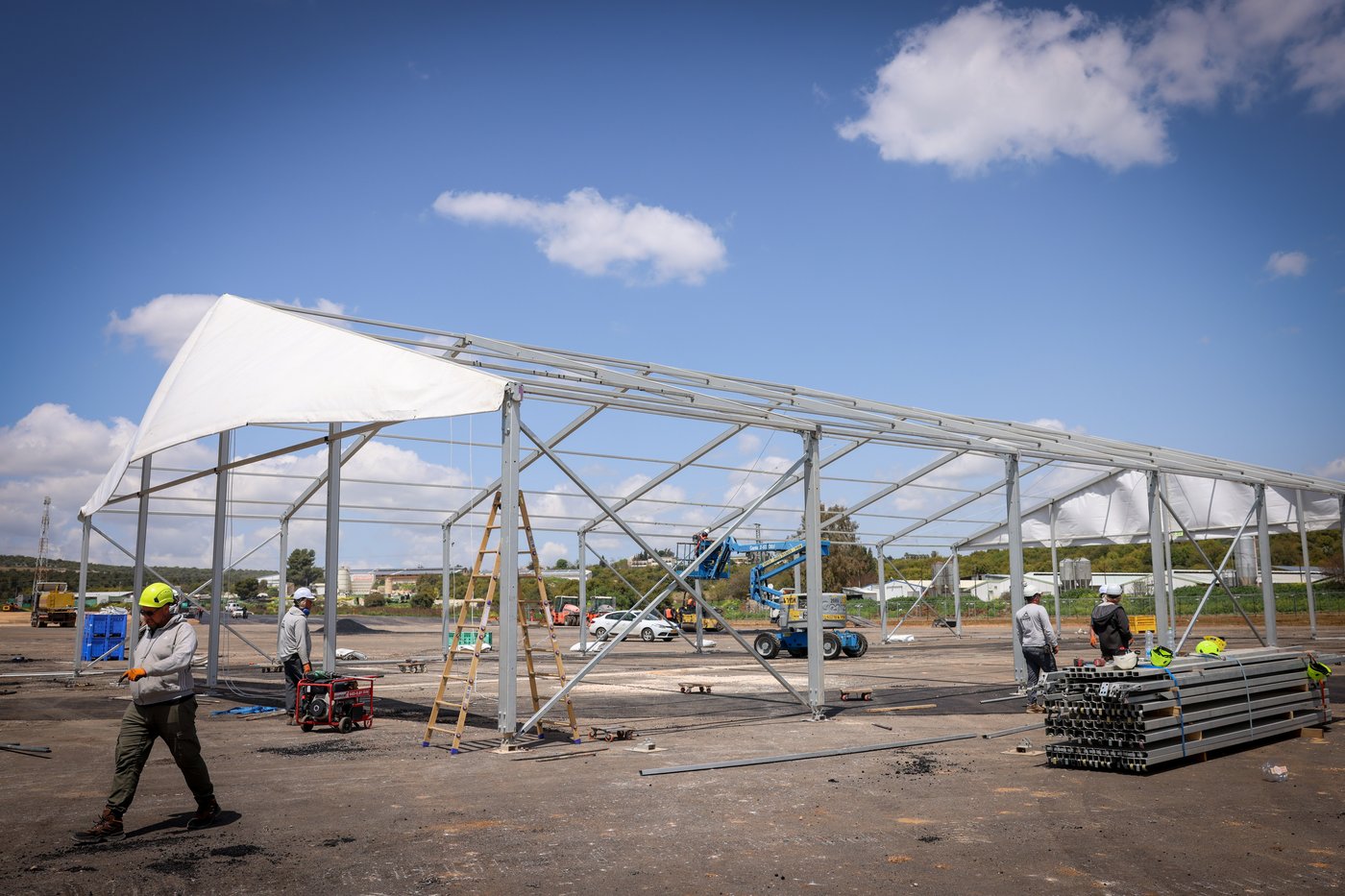 העבודות במתחם 89 במירון לקראת ל"ג בעומר