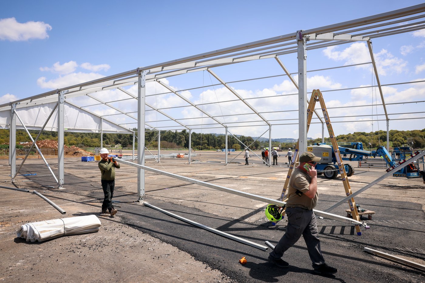 העבודות במתחם 89 במירון לקראת ל"ג בעומר
