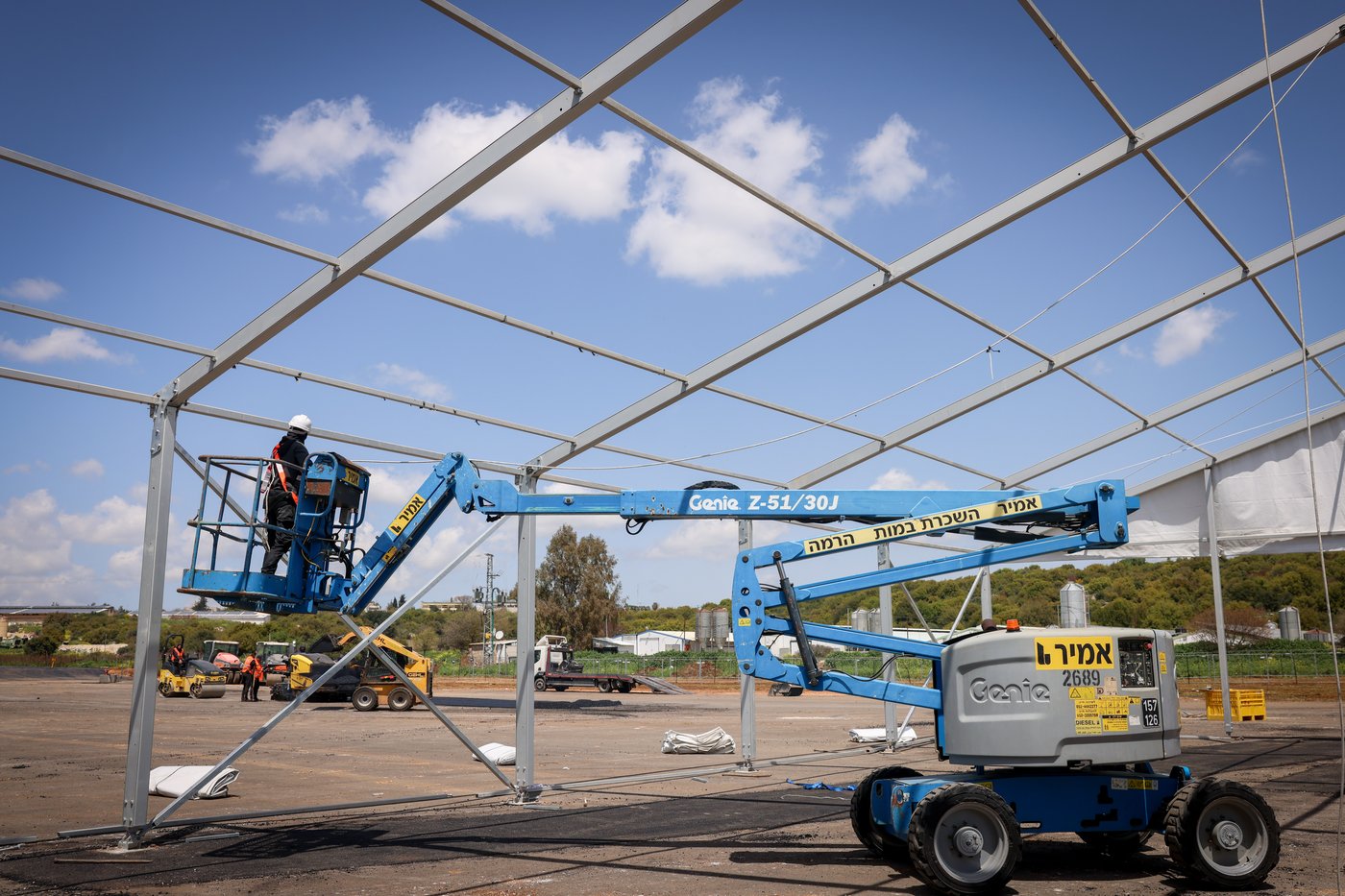 העבודות במתחם 89 במירון לקראת ל"ג בעומר