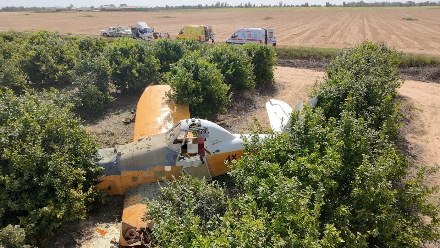 המטוס שהתרסק
