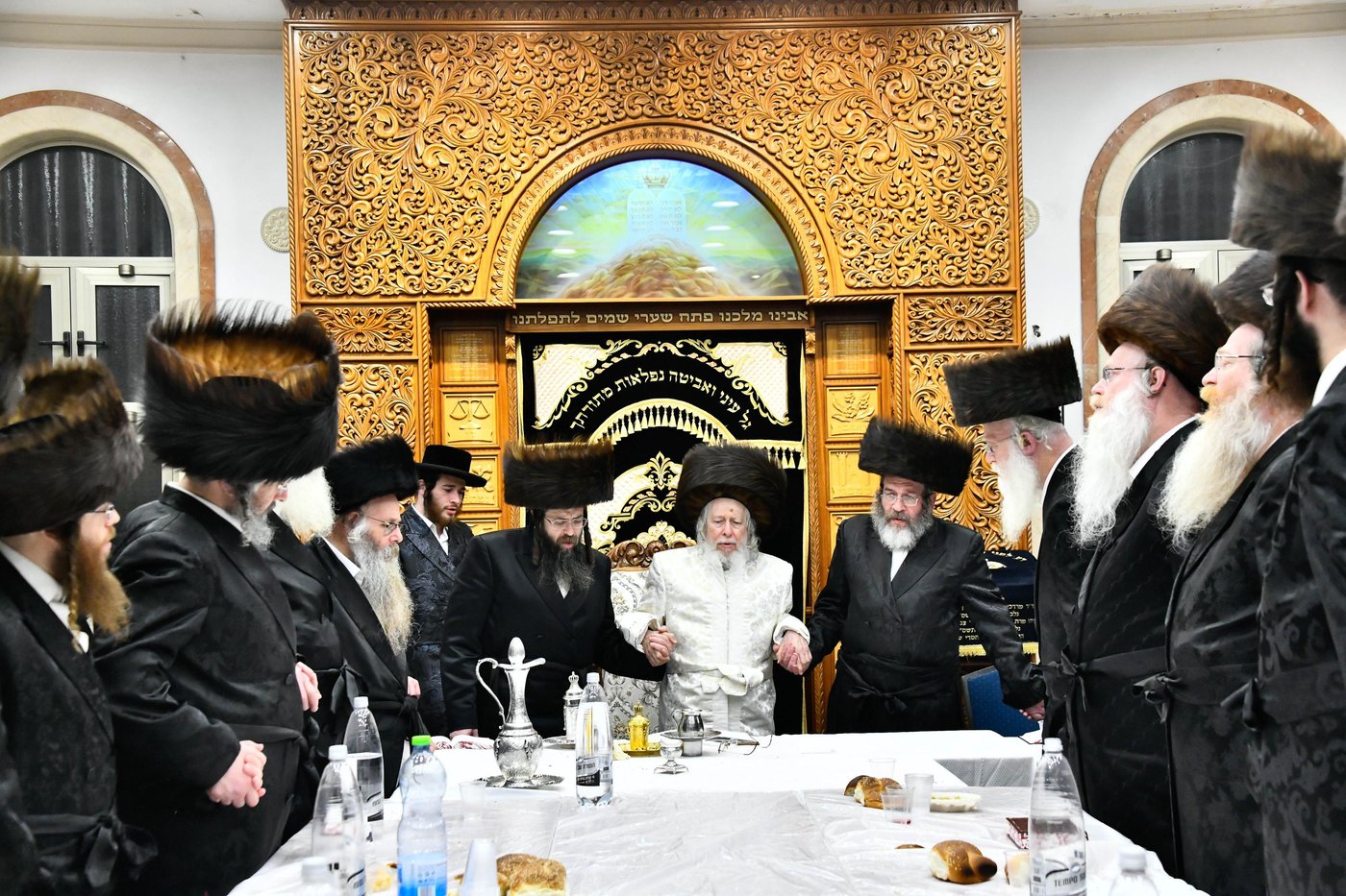 האדמו"ר מסטרופקוב במוצ"ש בבני ברק