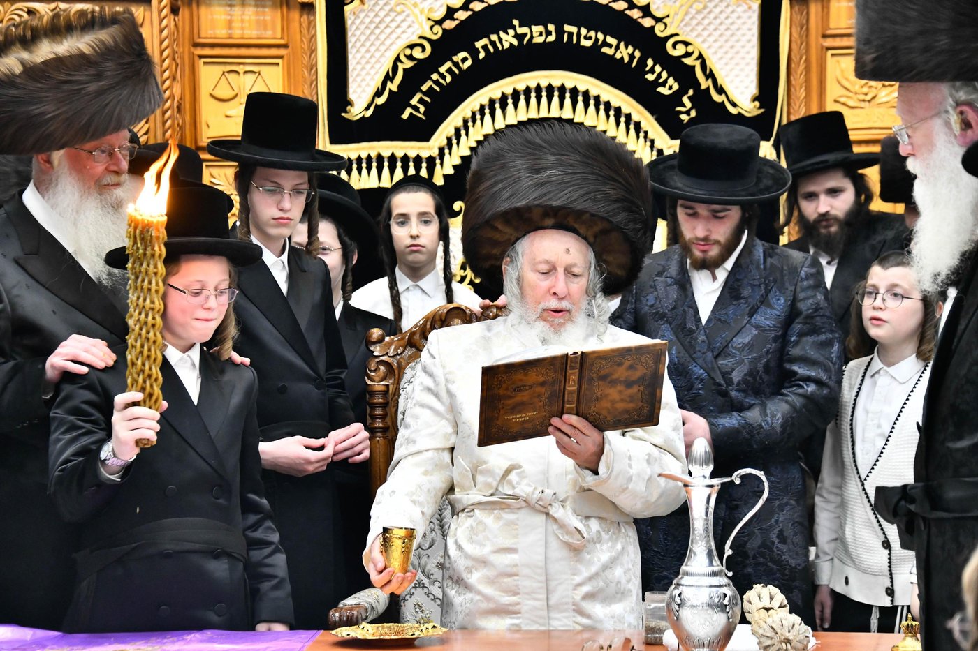 האדמו"ר מסטרופקוב במוצ"ש בבני ברק