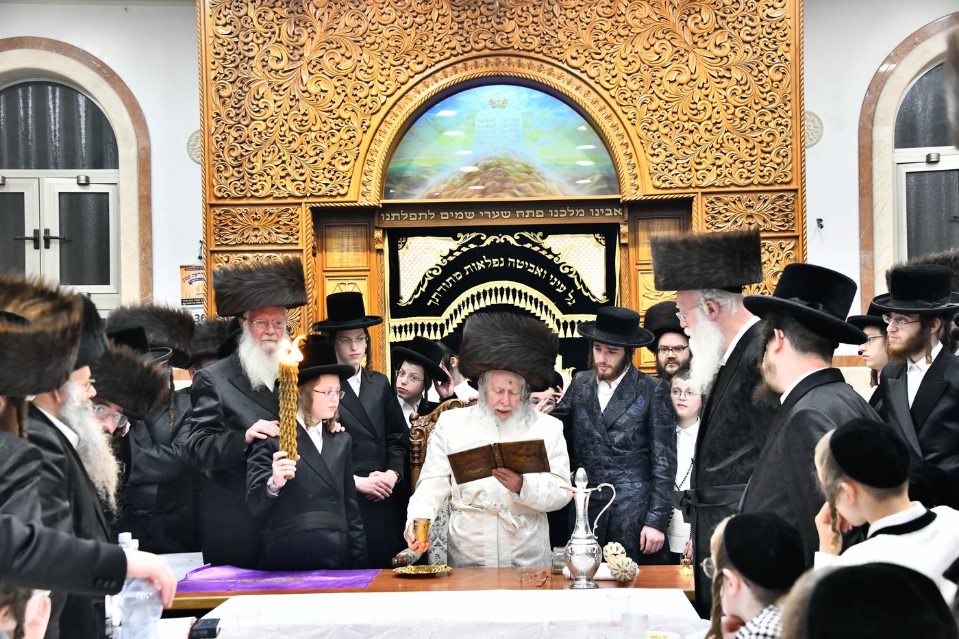 האדמו"ר מסטרופקוב במוצ"ש בבני ברק