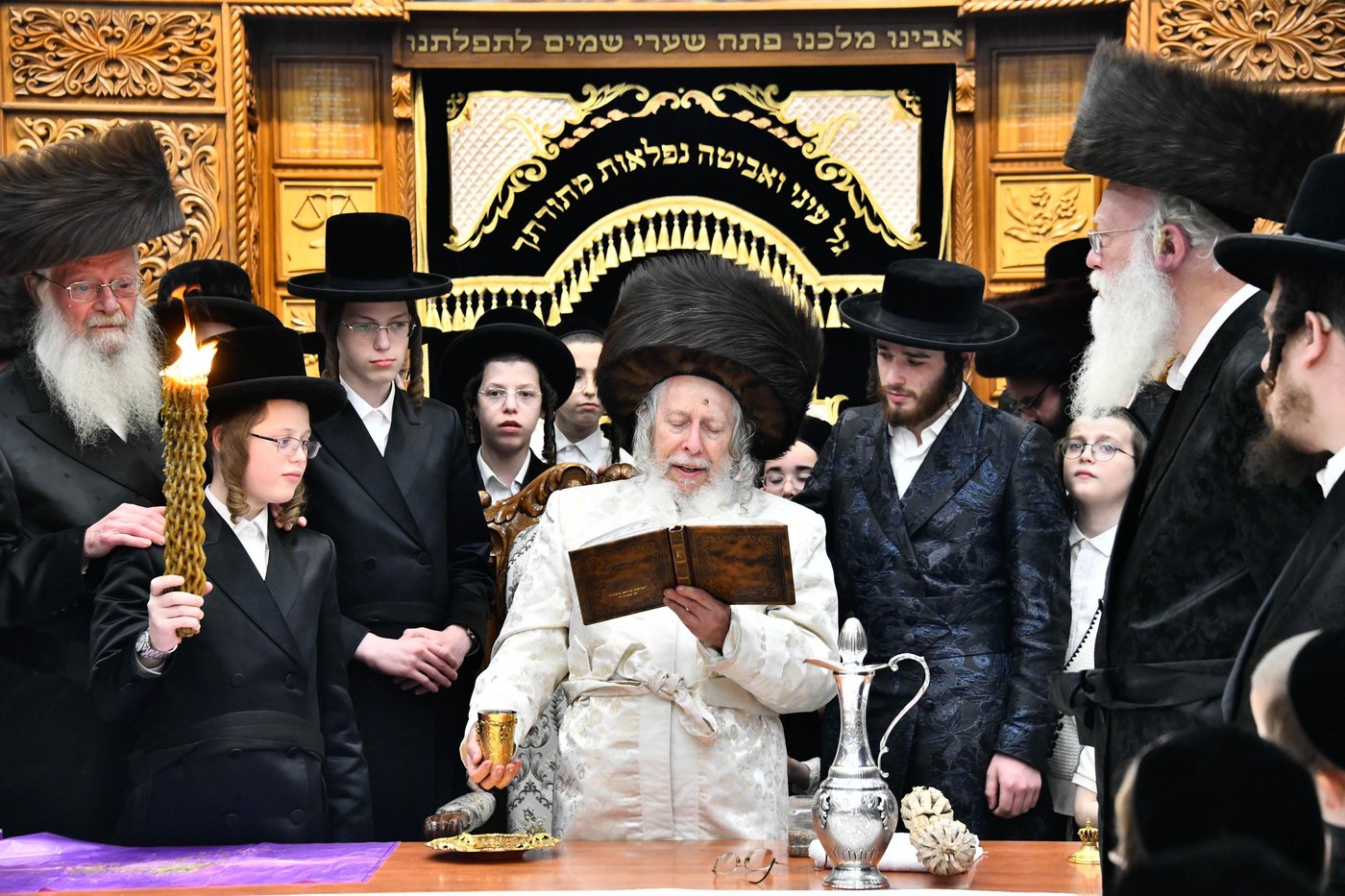 האדמו"ר מסטרופקוב במוצ"ש בבני ברק