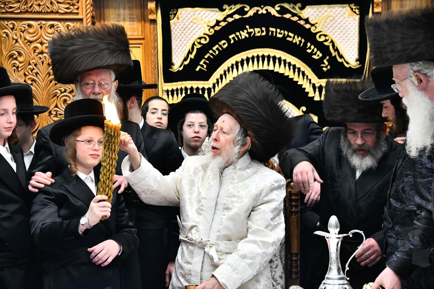 האדמו"ר מסטרופקוב במוצ"ש בבני ברק