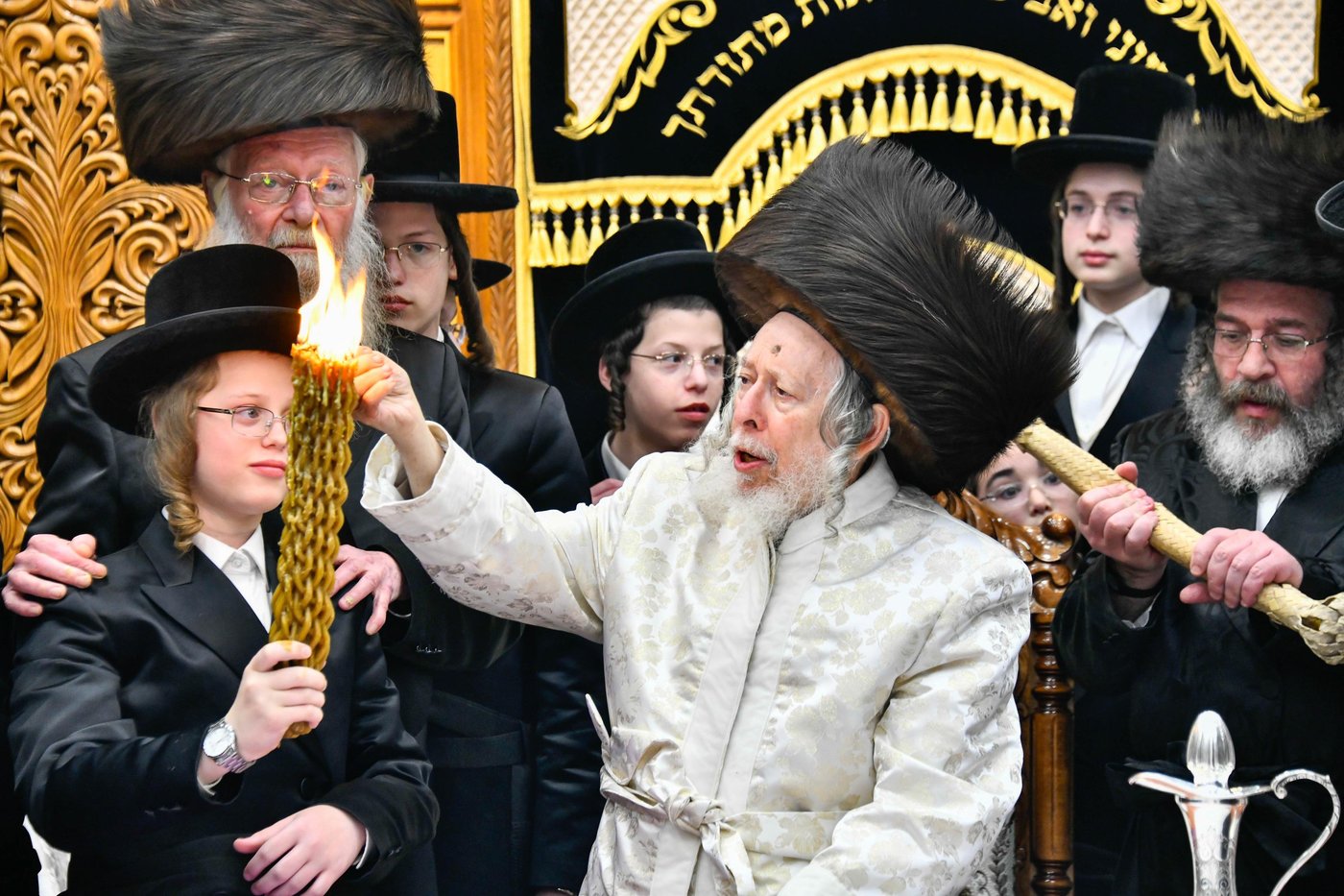 האדמו"ר מסטרופקוב במוצ"ש בבני ברק