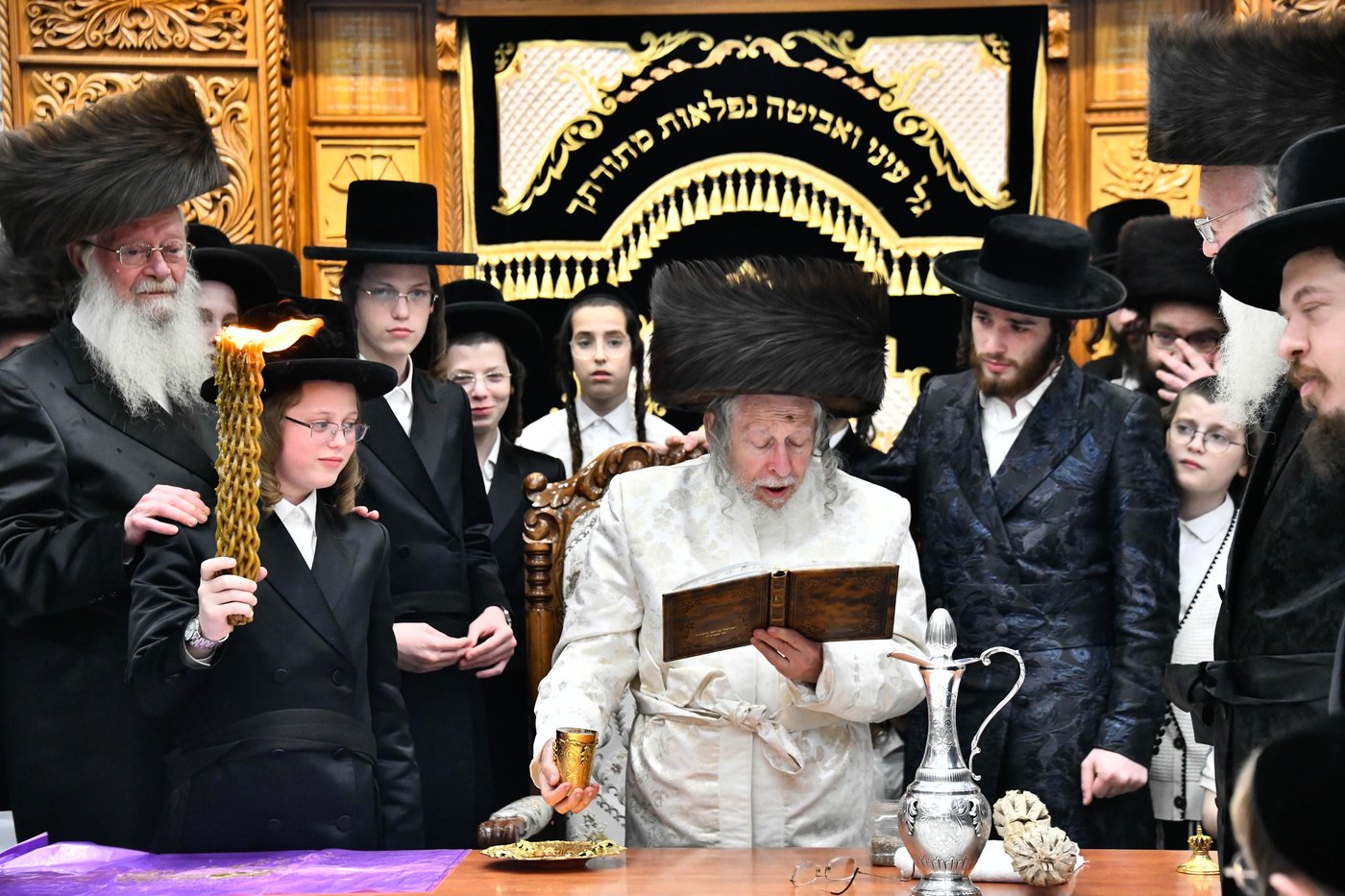 האדמו"ר מסטרופקוב במוצ"ש בבני ברק