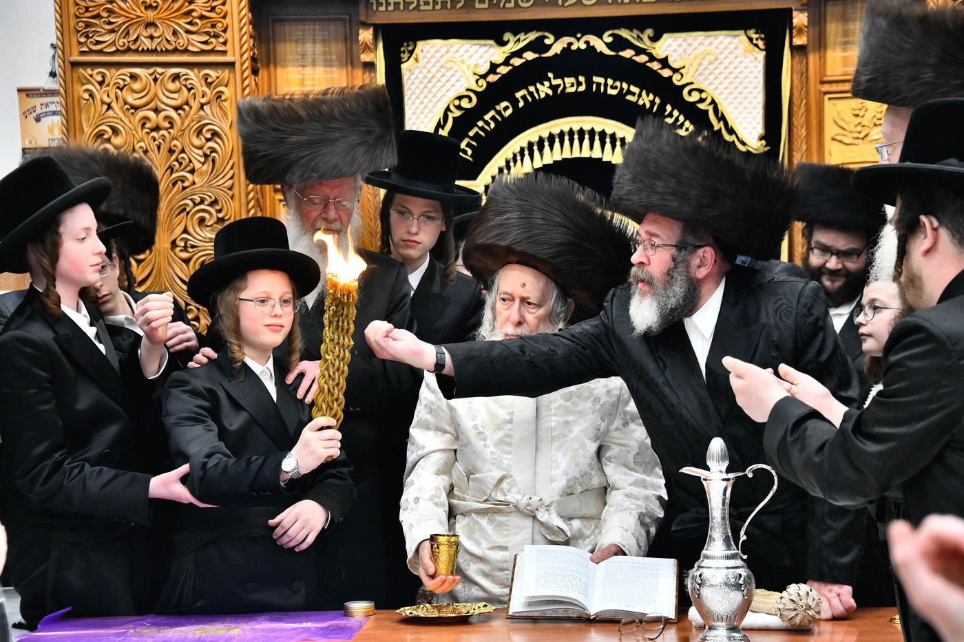 האדמו"ר מסטרופקוב במוצ"ש בבני ברק