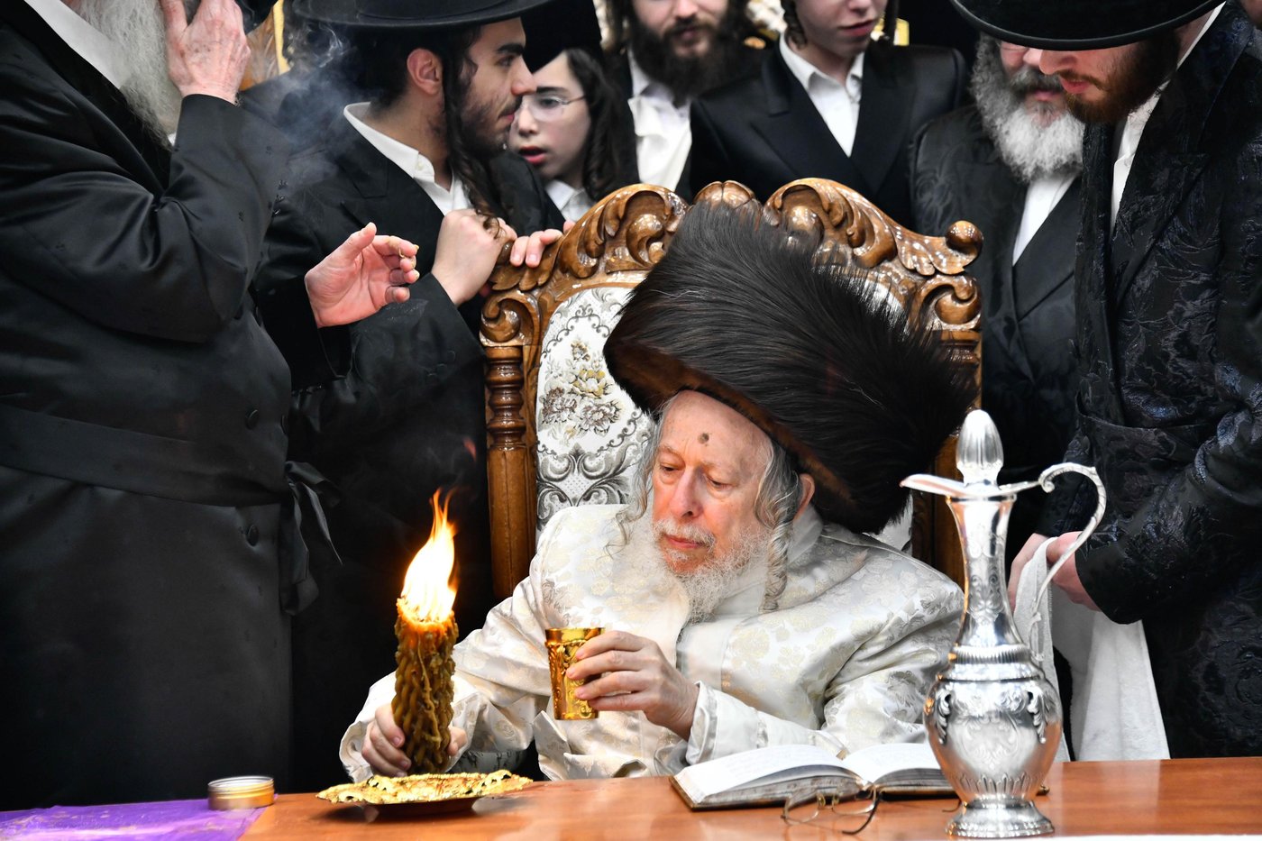 האדמו"ר מסטרופקוב במוצ"ש בבני ברק