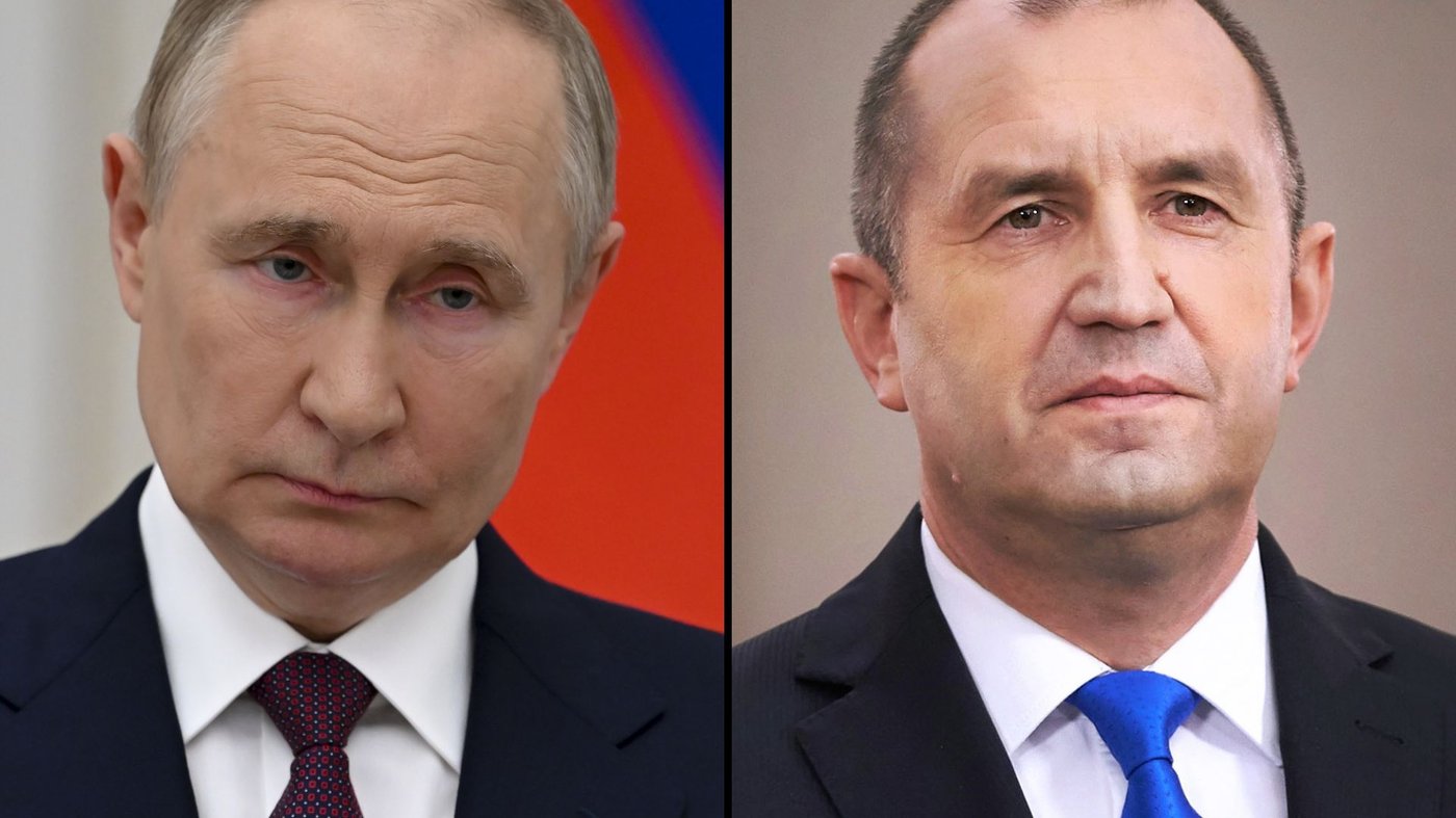 מימין רומן ראדב, משמאל הנשיא פוטין