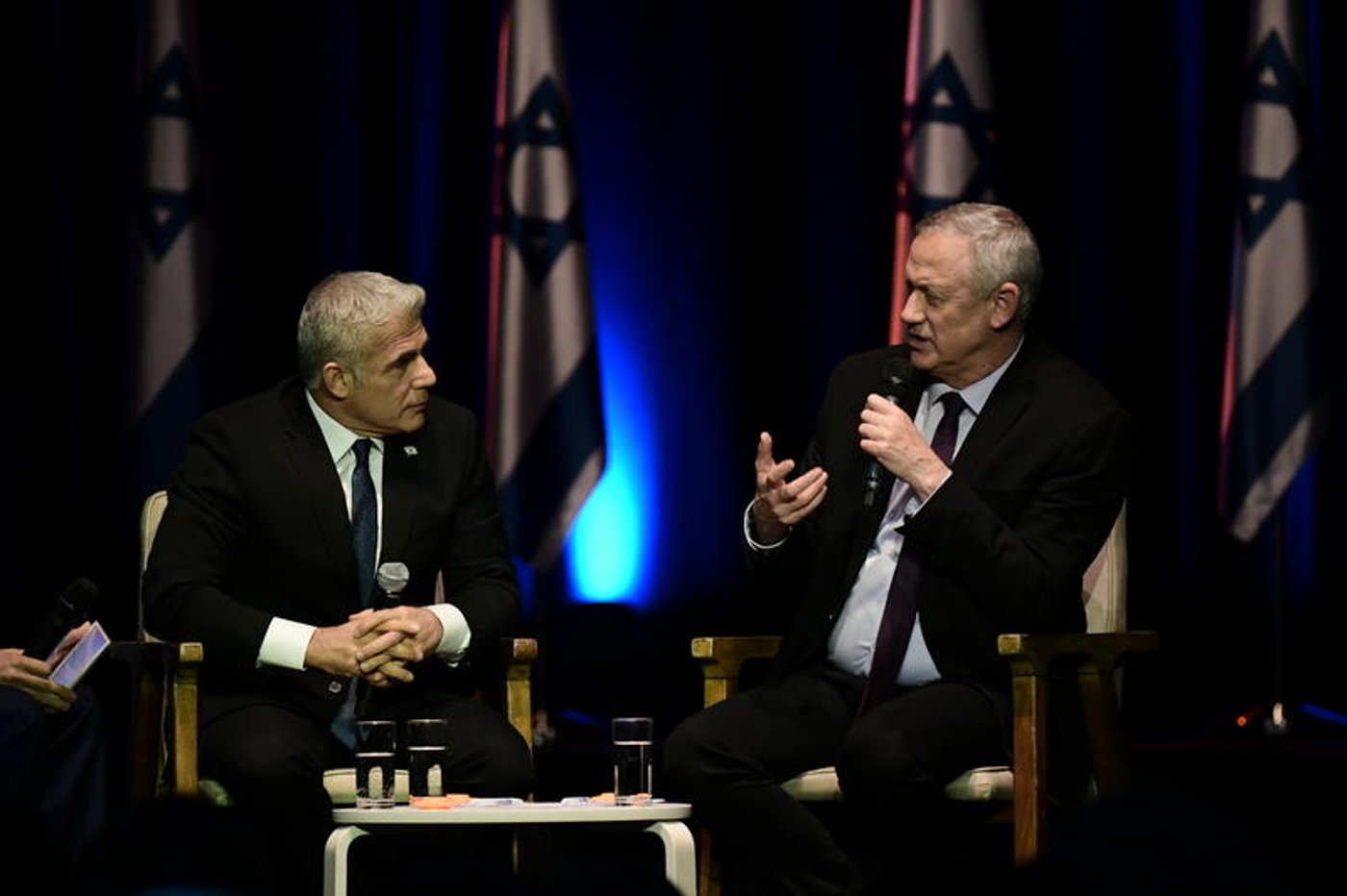 בני גנץ ויאיר לפיד