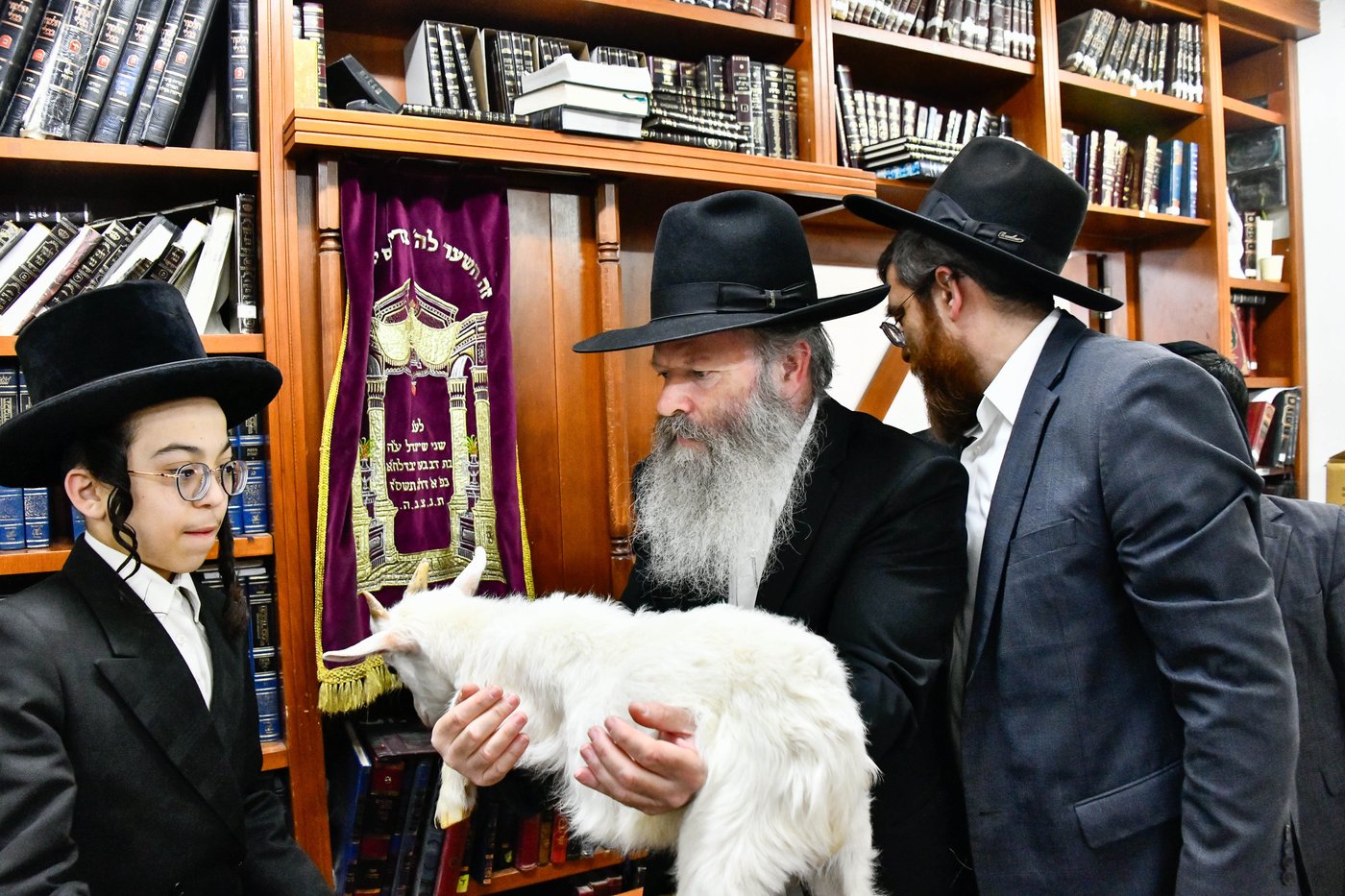 מעמד שחיטת גדי בבני ברק