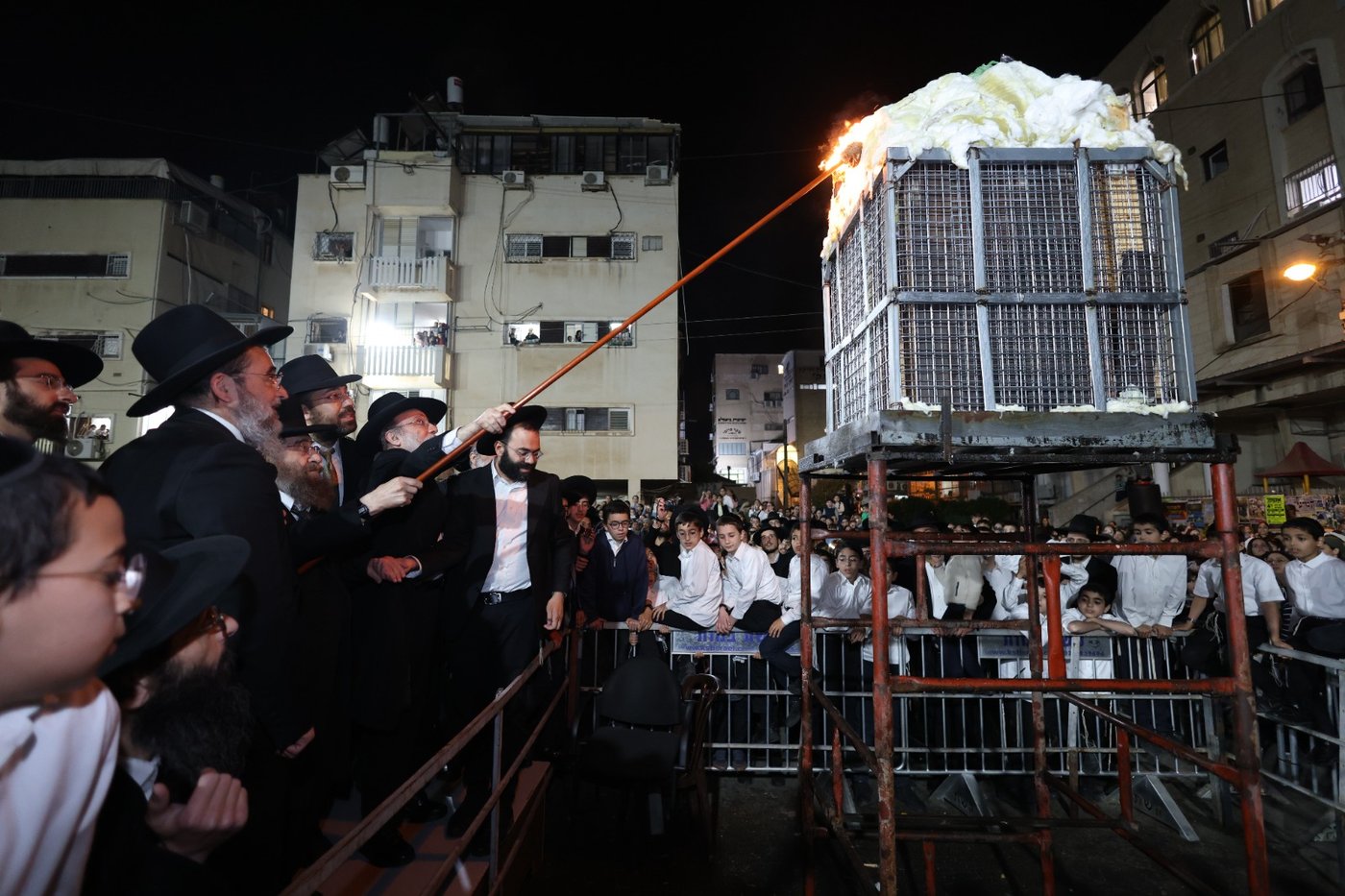 מעמד ההדלקה בשתילי זיתים