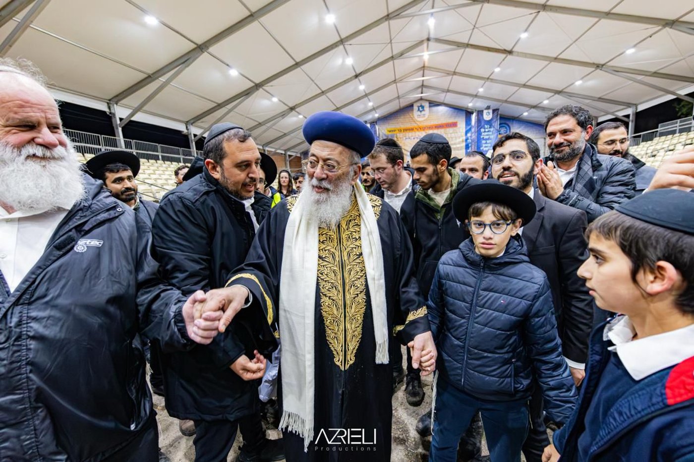 הגרש"מ עמאר בהדלקה ל"ג בעומר