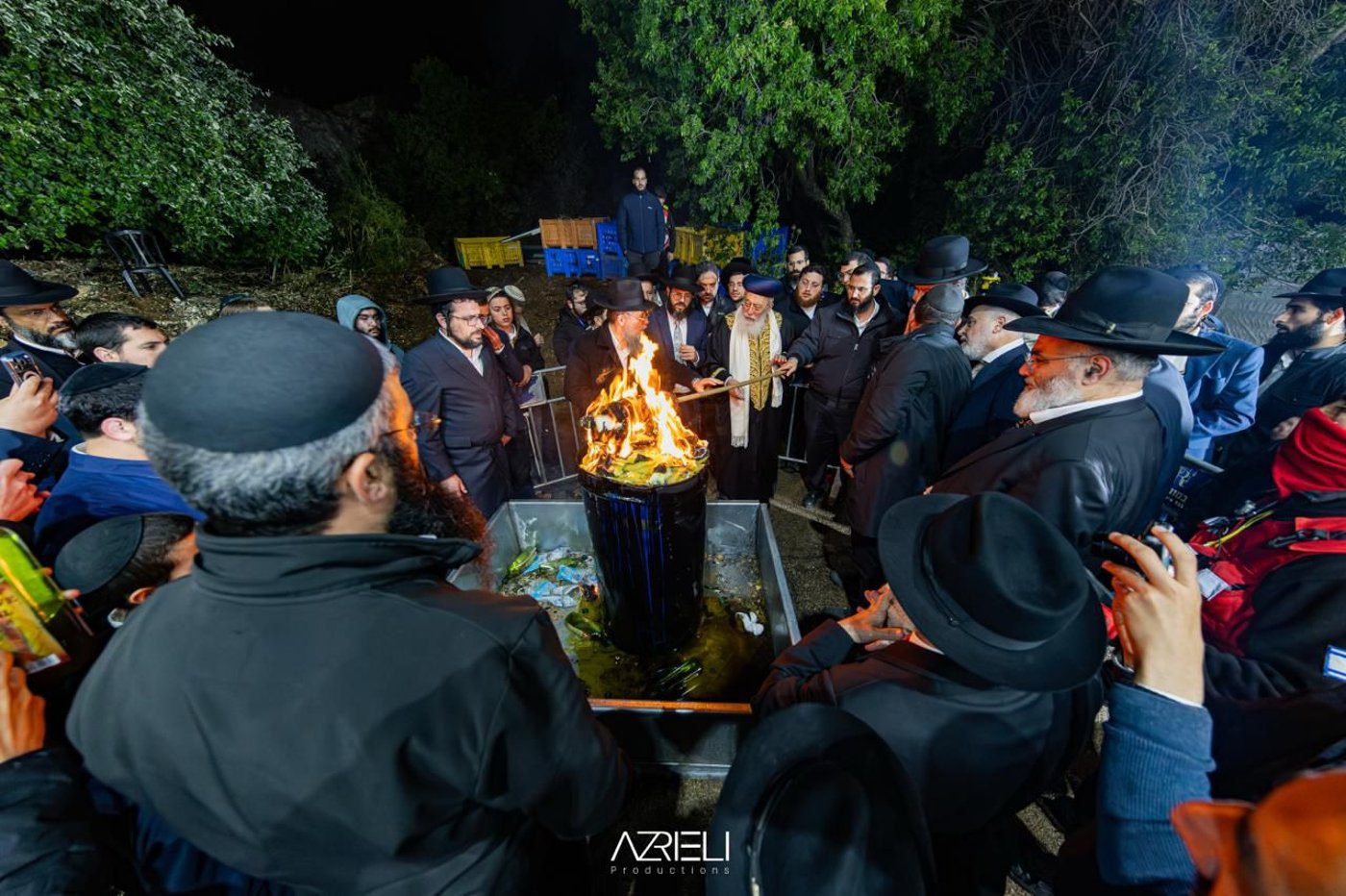 הגרש"מ עמאר בהדלקה ל"ג בעומר