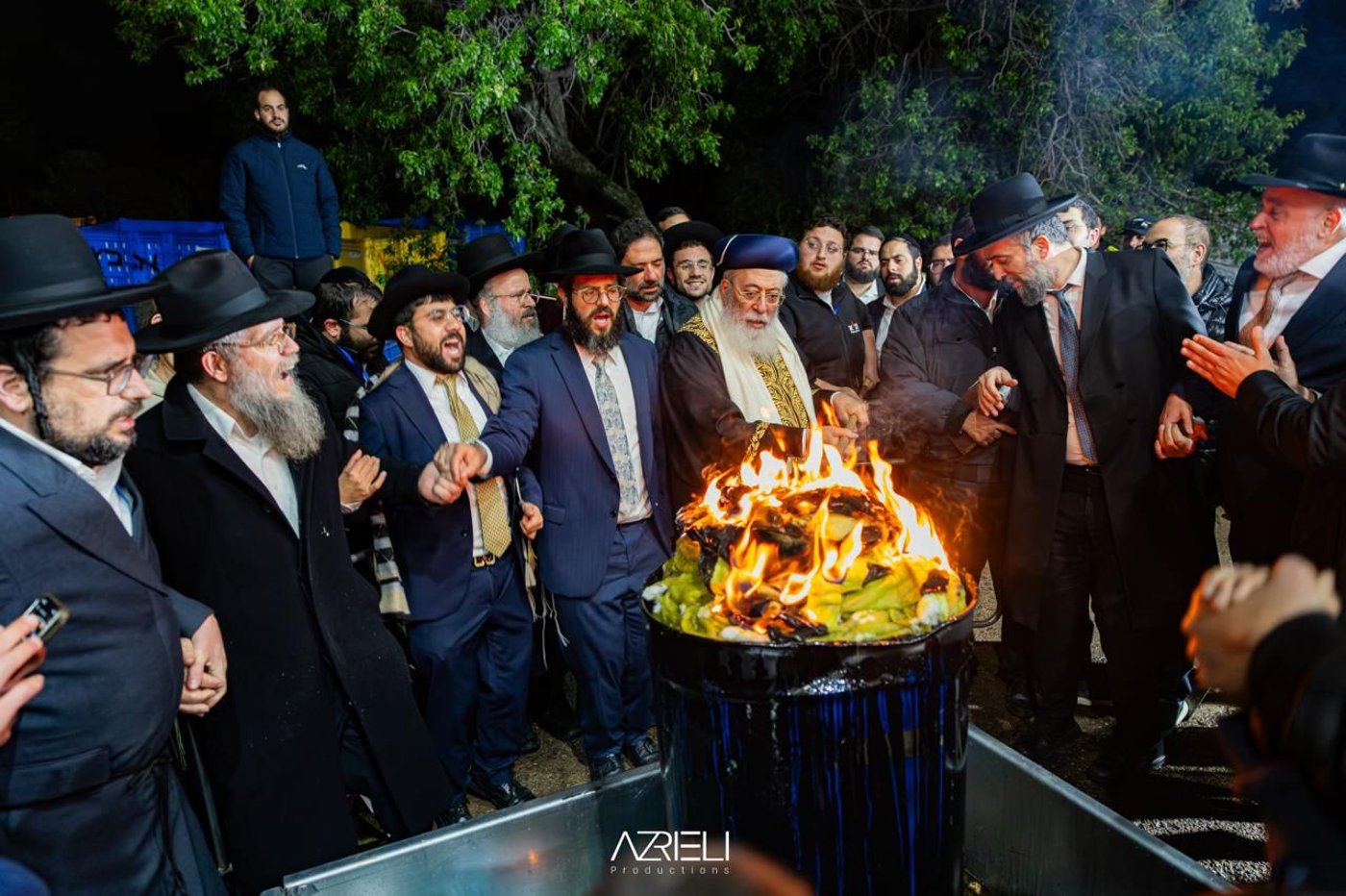 הגרש"מ עמאר בהדלקה ל"ג בעומר