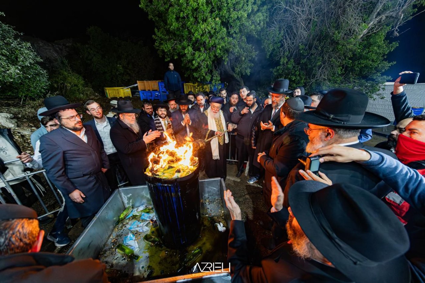 הגרש"מ עמאר בהדלקה ל"ג בעומר