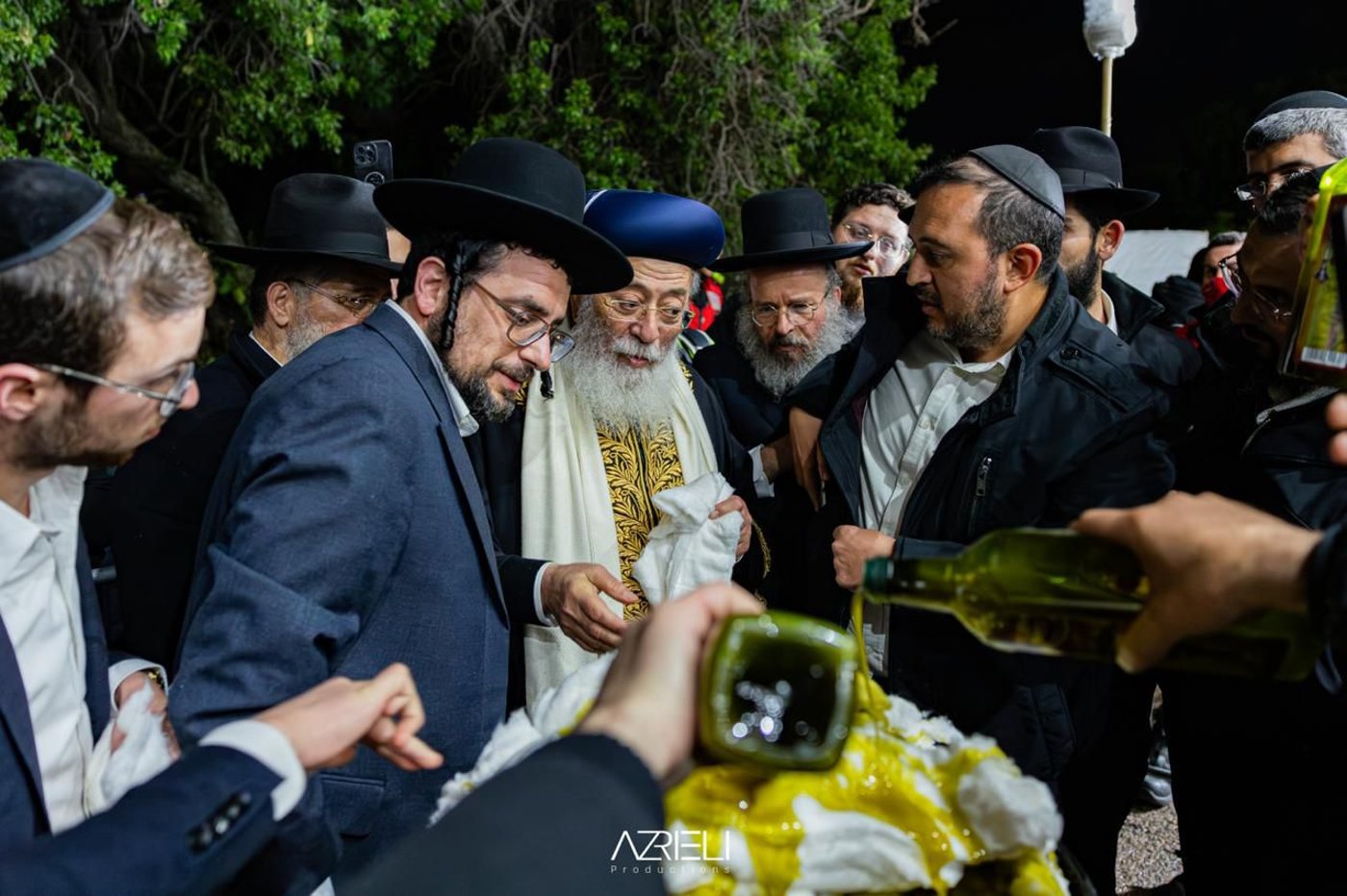 הגרש"מ עמאר בהדלקה ל"ג בעומר
