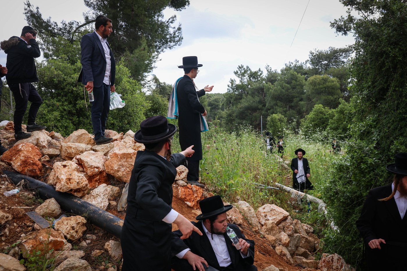 יהודים ביערות ביום ל"ג בעומר בדרך למירון