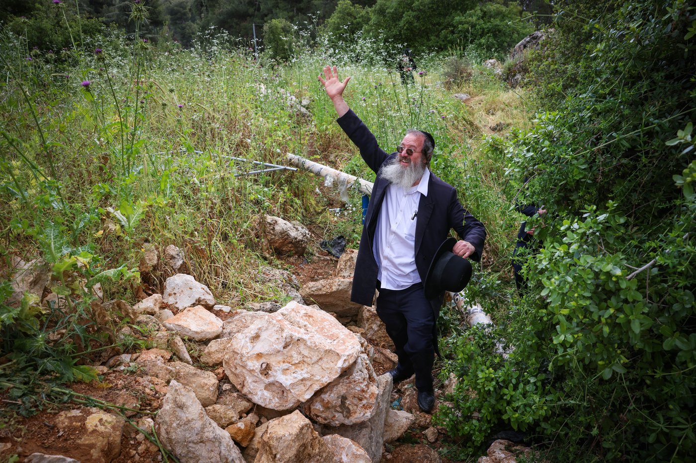 יהודים ביערות ביום ל"ג בעומר בדרך למירון