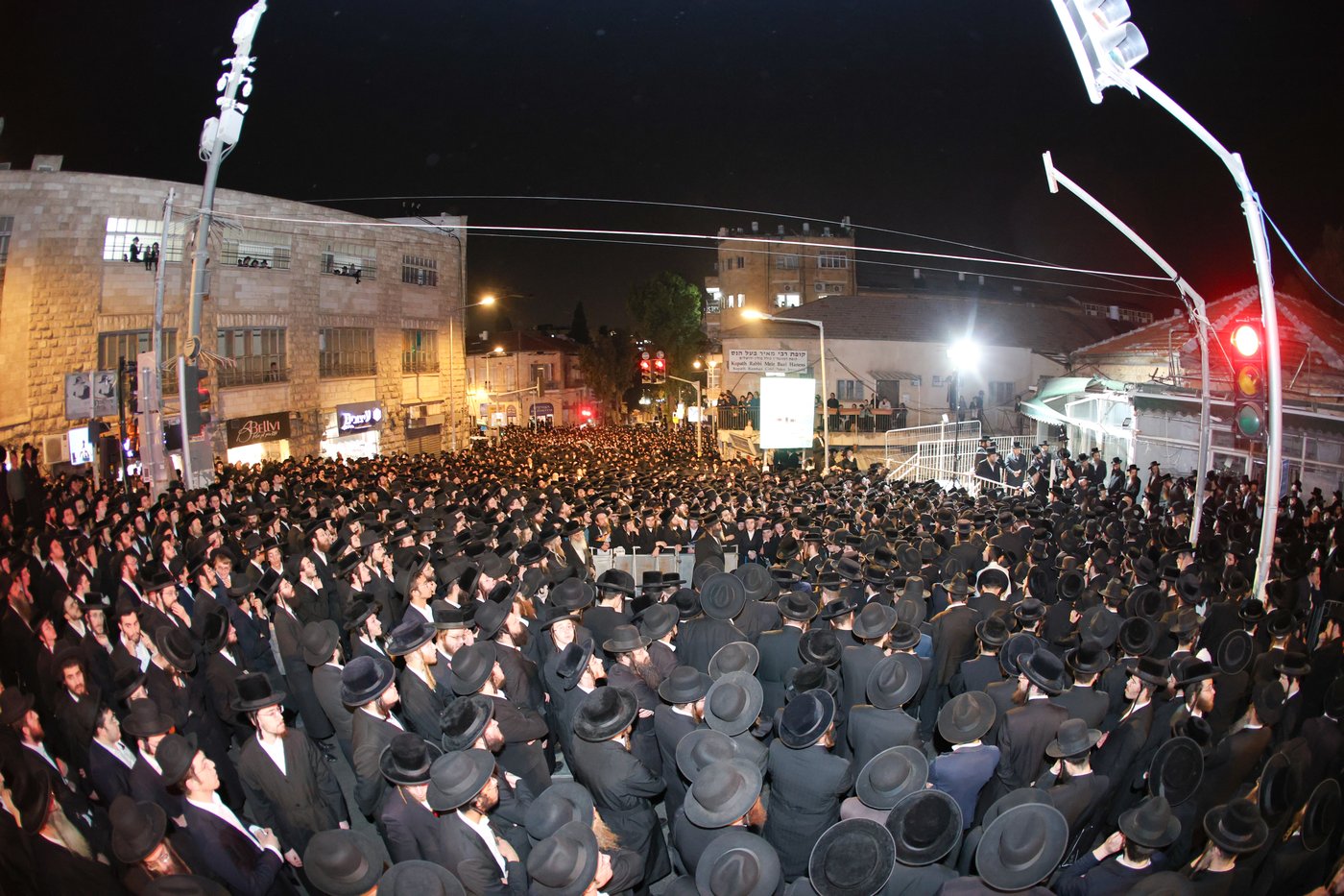 מסע הלויית הגאון רבי דוד שמידל זצ"ל בירושלים