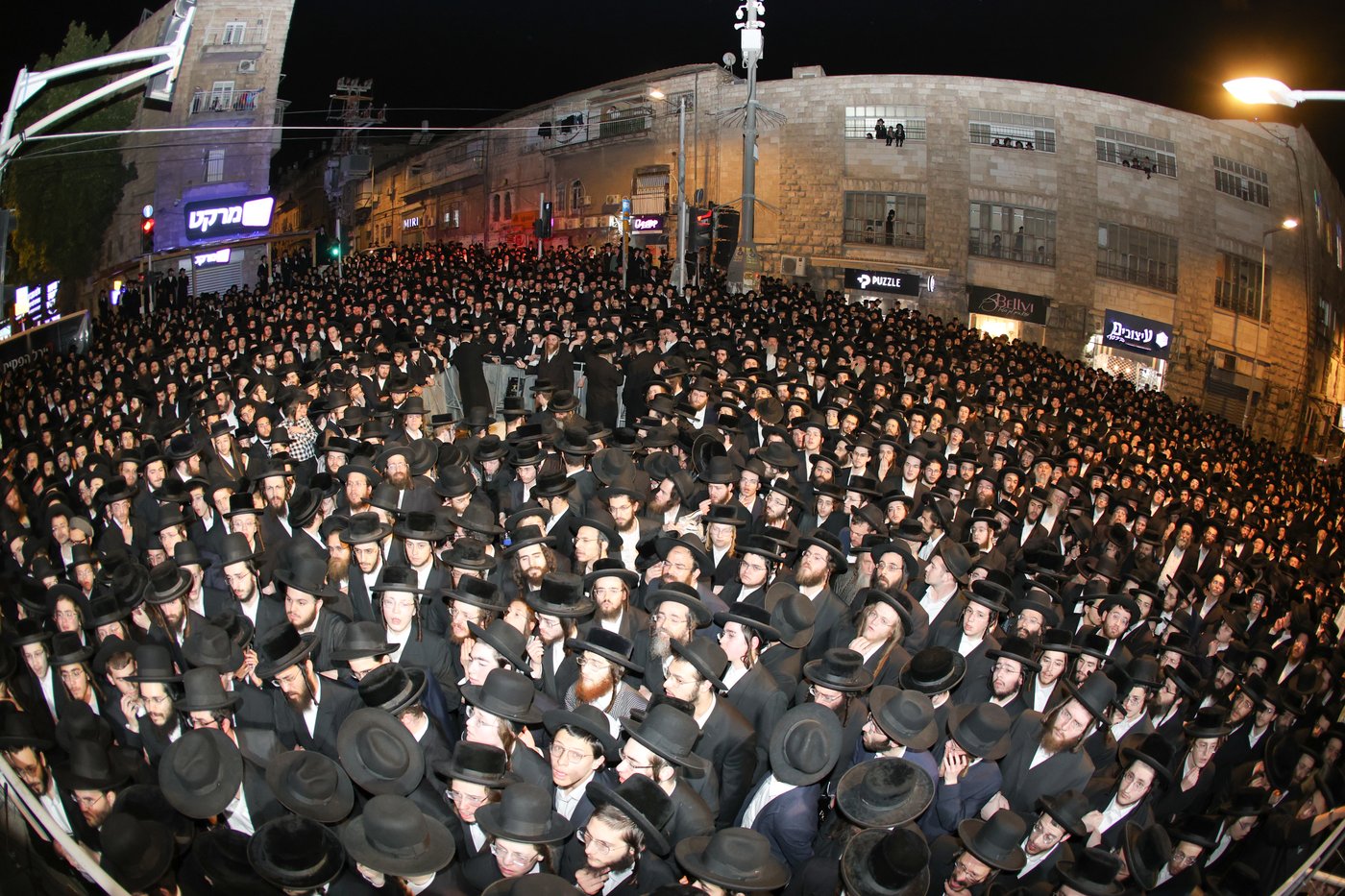 מסע הלויית הגאון רבי דוד שמידל זצ"ל בירושלים