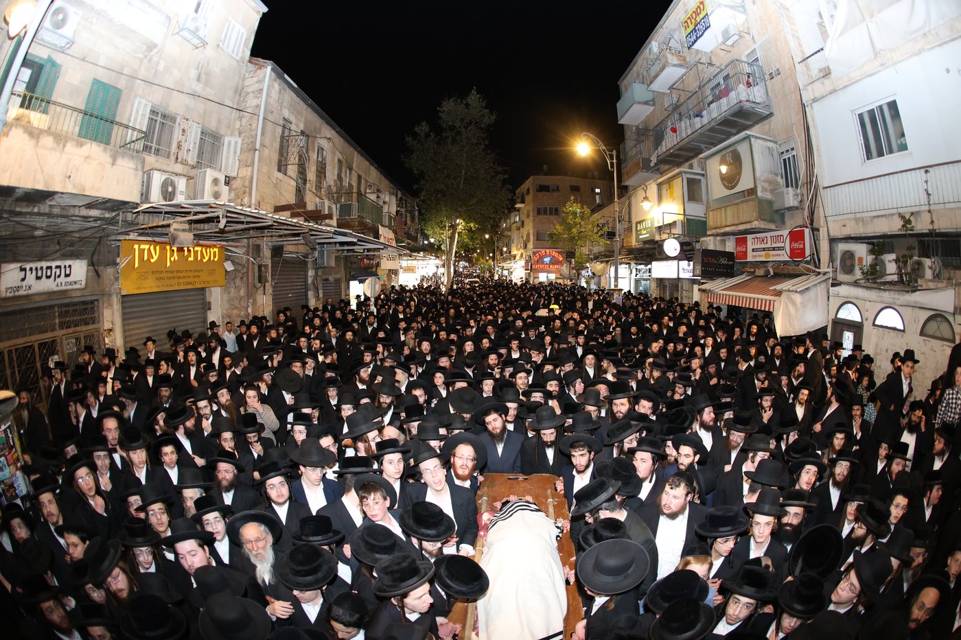 מסע הלויית הגאון רבי דוד שמידל זצ"ל בירושלים