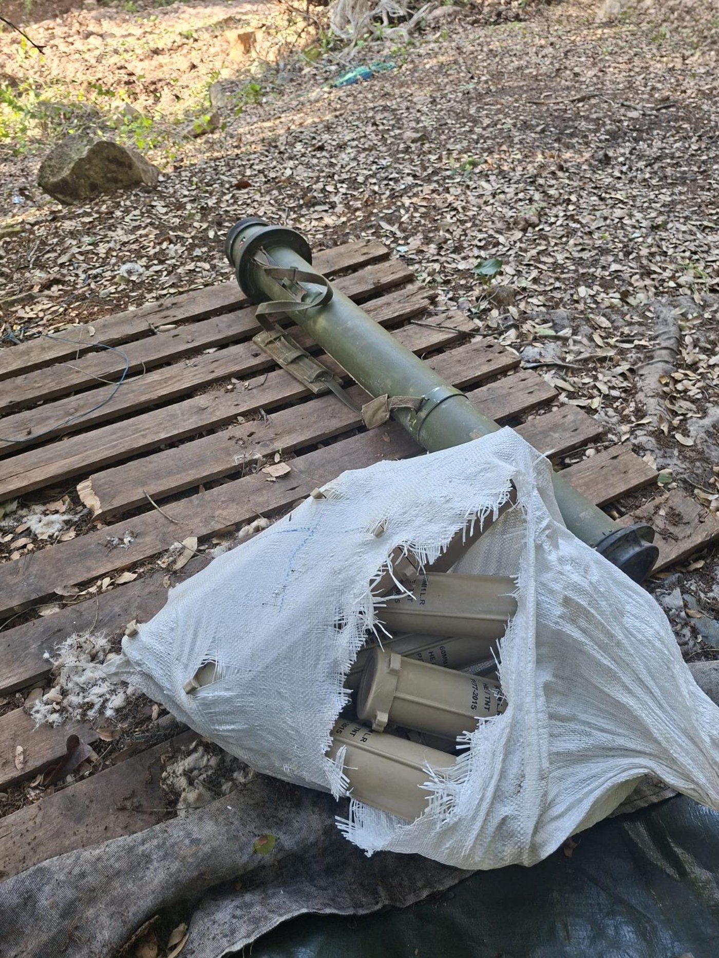 אמצעי לחימה שאותרו על ידי הכוחות במרחב הליטאני