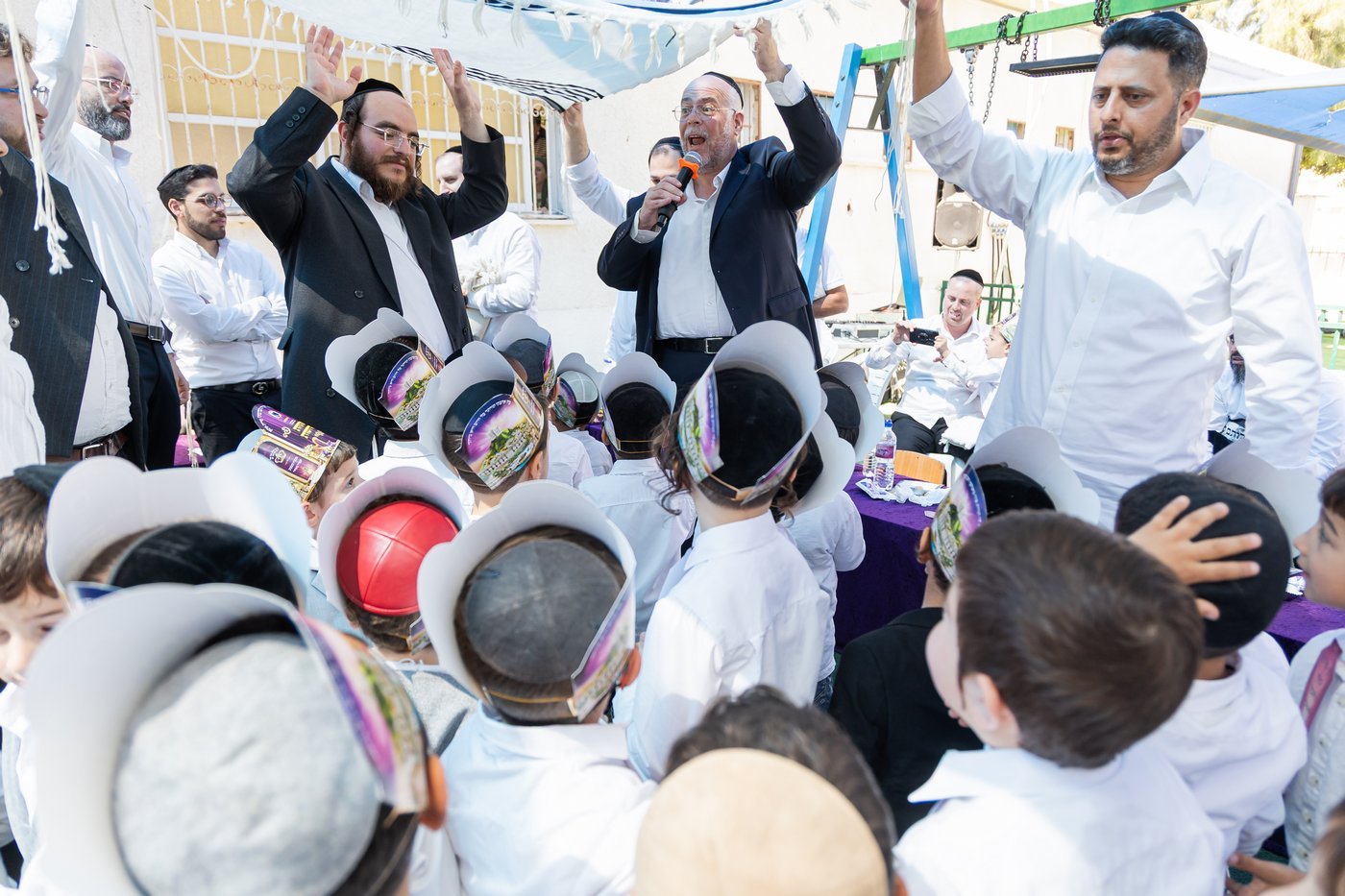 מסיבת תחילת לימוד אותיות ב'תורה תמימה' קרית אתא