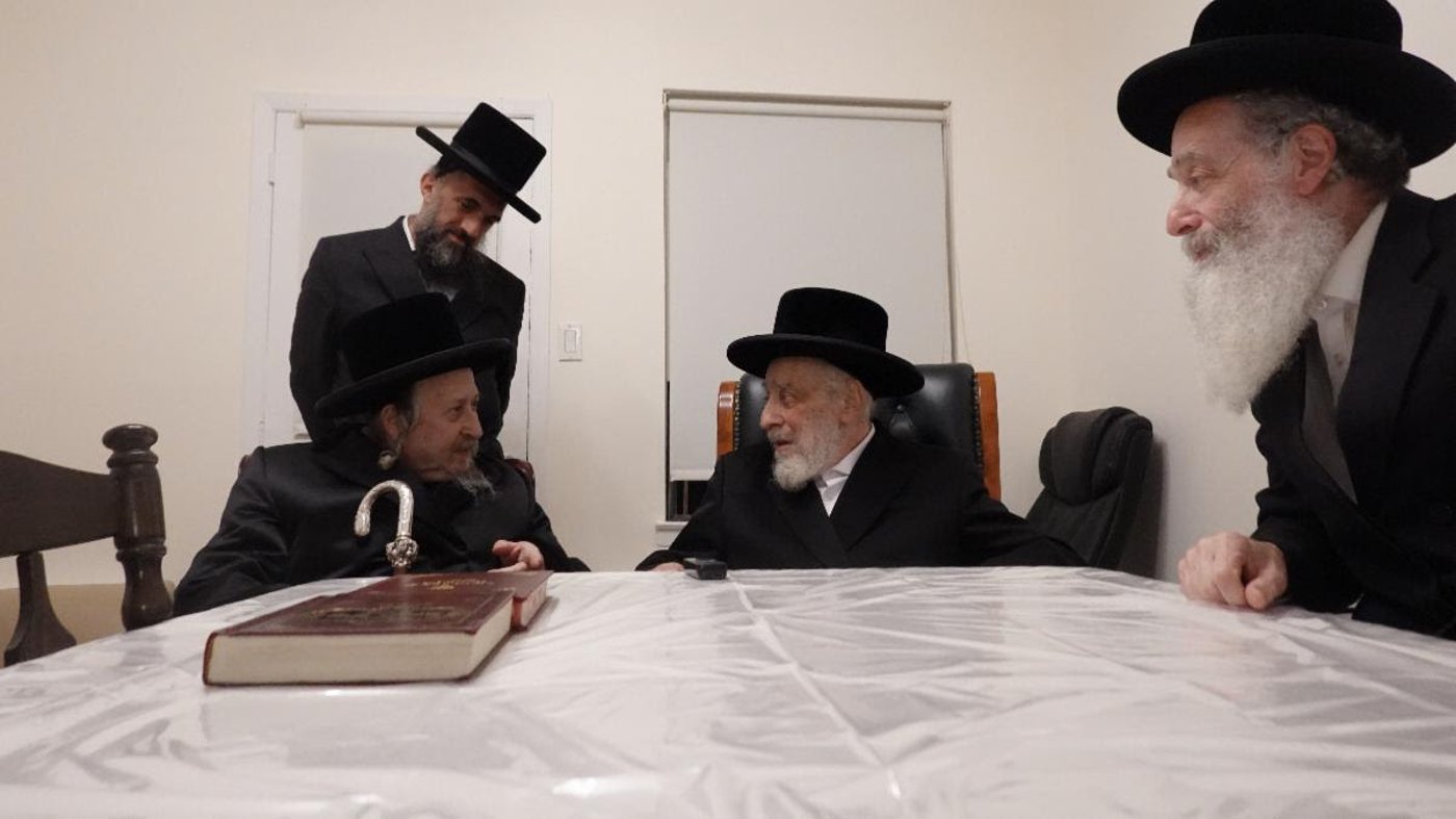 האדמו"ר מסקוליא בביקור אצל האדמו"ר מליסקא