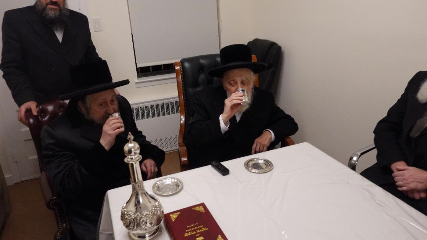 האדמו"ר מסקוליא בביקור אצל האדמו"ר מליסקא
