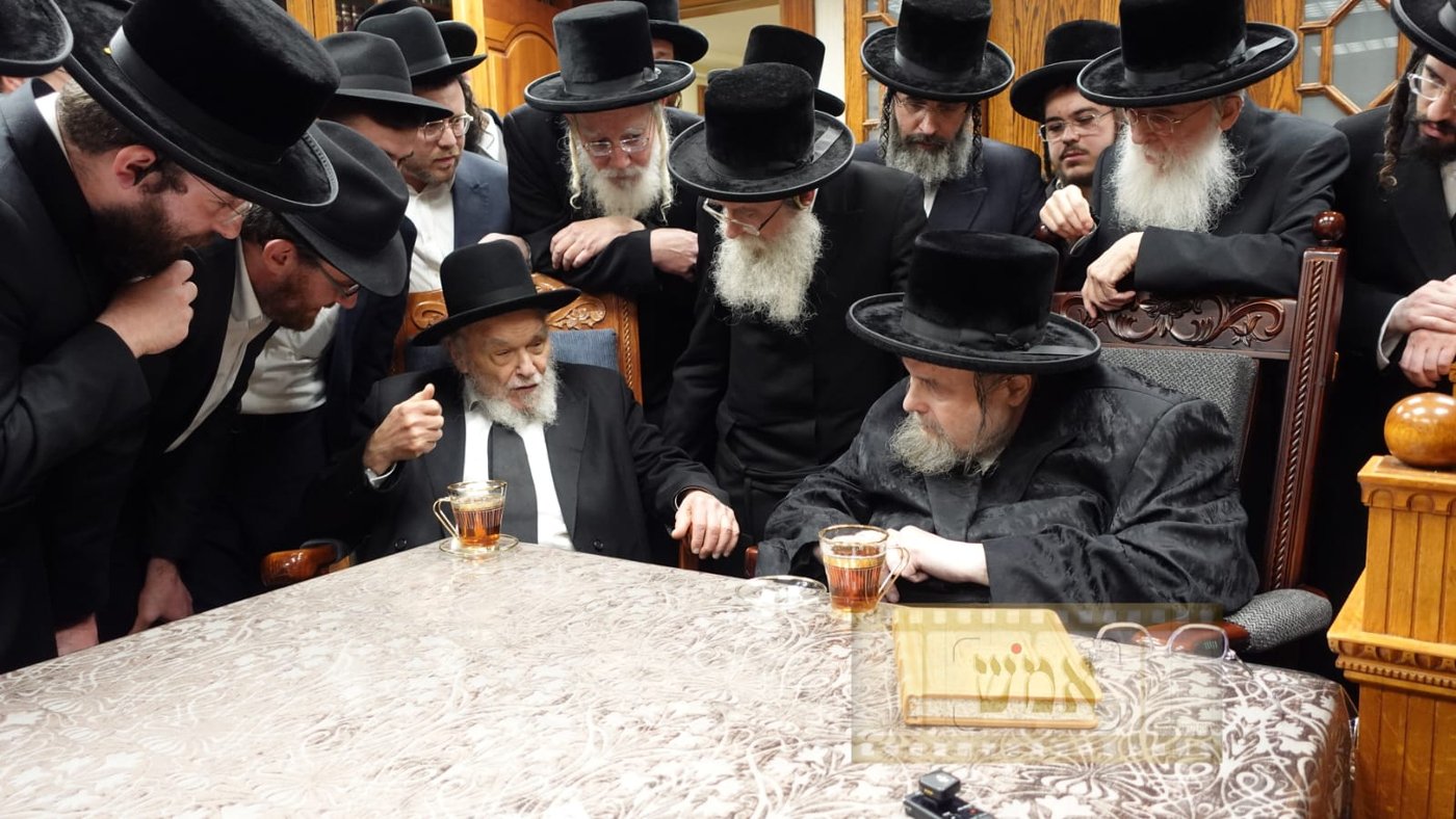 הגרמ"ה הירש בביקור אצל האדמו"ר מבעלזא