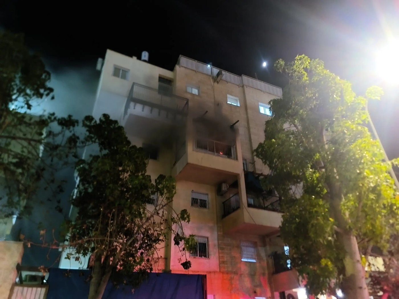 זירת השריפה במודיעין עילית