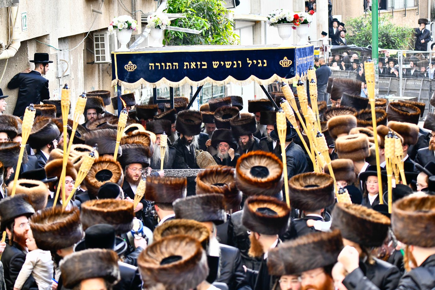 מעמד הכנסת ס"ת של האדמו"ר מויז'ניץ