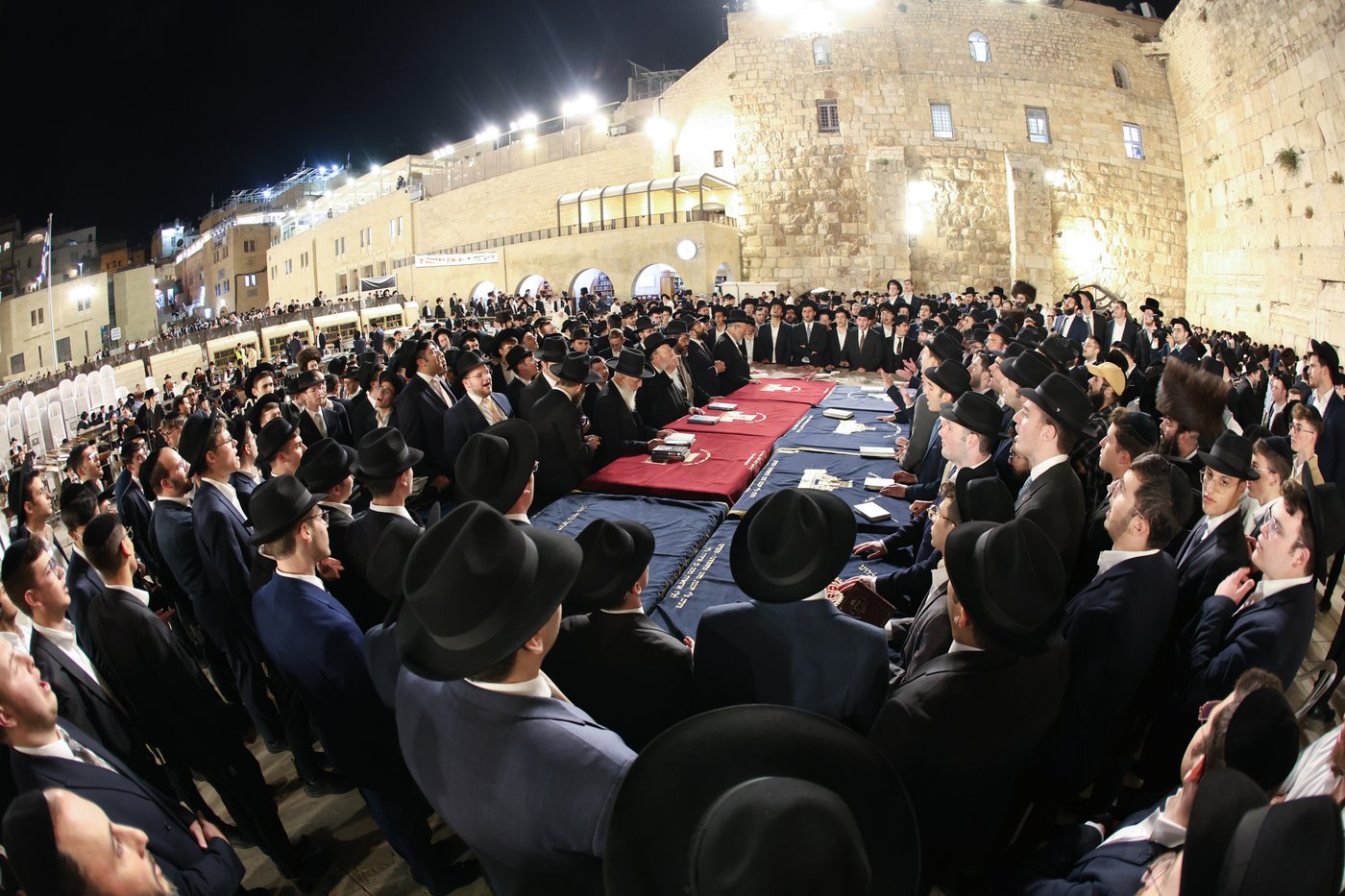 הגרב"צ אזרחי עם תלמידי ישיבתו בכותל המערבי