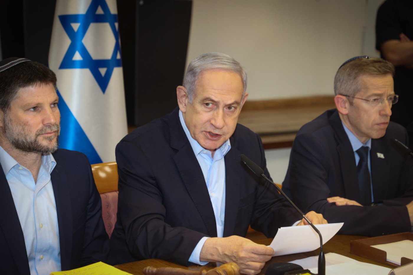 נתניהו בישיבת ממשלה. אילוסטרציה