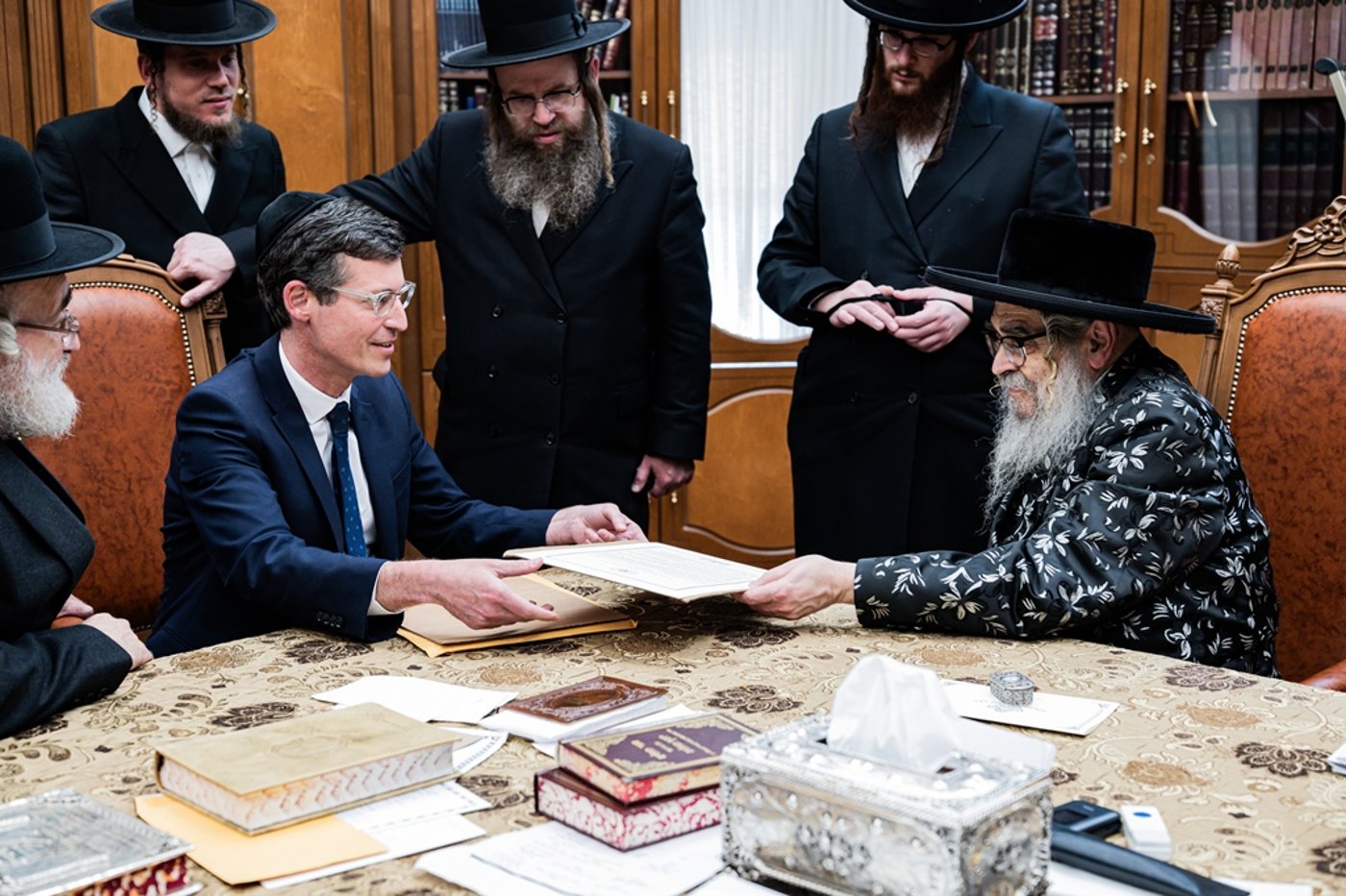מרטין מרקס בביקור אצל האדמו"ר מסאטמר