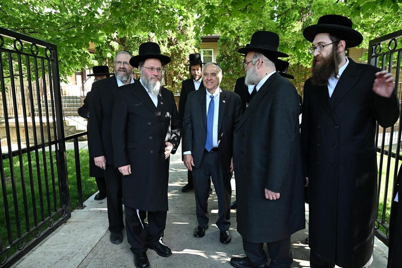 מבקר המדינה בניו יורק בביקור אצל האדמו"ר מסאטמר