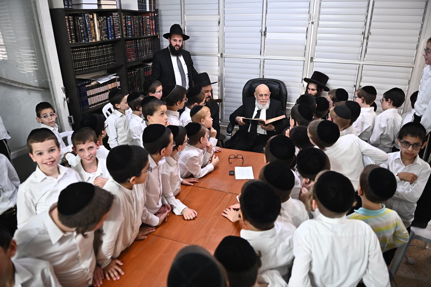 ילדי ת"ת החדש אצל הגאון רבי דוד לוי