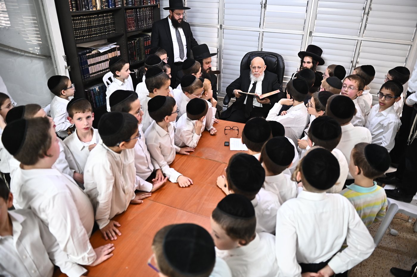 ילדי ת"ת החדש אצל הגאון רבי דוד לוי