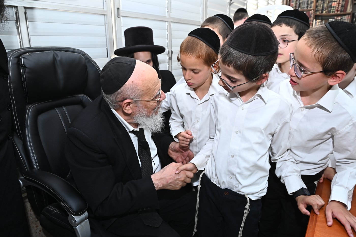 ילדי ת"ת החדש אצל הגאון רבי דוד לוי